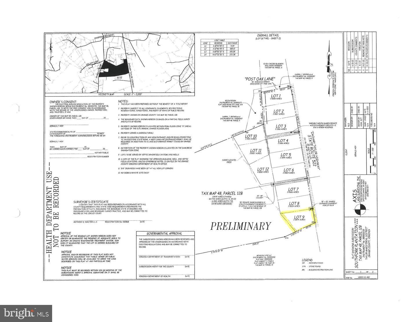 Lot 9 ZACHARY TAYLOR HWY