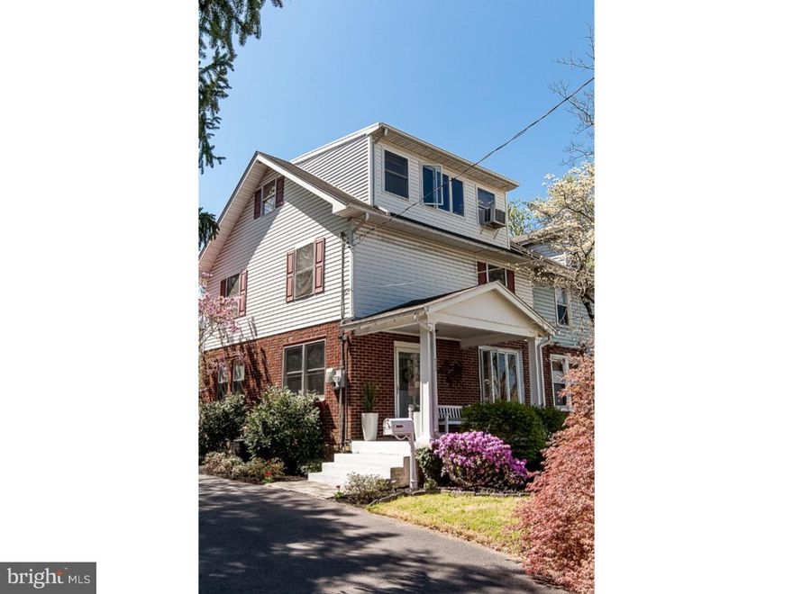 Welcome Home! Enjoy the perfect combination of urban convenience and suburban tranquility in this unique, 3 bedroom, 1.5 bath, twin located on a quiet street in the heart of Flourtown.  Larger than most single homes in the area, this warm and inviting home has been lovingly updated and maintained throughout and is a dream for entertainment.  The spacious living room and dining room feature original hardwood floors, ample natural sunlight and easy access to the adjoining eat in kitchen. Highlights of the beautifully updated kitchen include a vaulted oak ceiling, newly resurfaced solid oak cabinets, ceramic tile floor, Corian countertops, custom tile backsplash, breakfast bar, gas cooking, recessed lighting and sliding door to the private deck. The second floor features hardwood floors in the hall and 2 spacious bedrooms, a full tiled hall bath with tub surround and oversized vanity.  The main bedroom features a large sitting room, a walk-in closet with built in shelving and a ceiling fan.  The dramatic third floor, loft-style bedroom, with nearly 600 open sq. ft., is currently being used as an entertainment room with plenty of room for a full size pool table and home theater. The bedroom would also make great spot for a master suite.  Full, clean, and waterproofed basement has ample storage for all your needs including a cedar closet.  Also in the basement are the laundry area and a built in workbench. Home is energy efficient with new high efficiency heater in 2010 and water heater in 2012.  Outside enjoy sunny days or quiet evenings on your 500 sq ft. completely lit, maintenance free, EverGrain composite deck, or relax with your friends in a six person hot tub built in to the deck as you look over your fully re-landscaped property with mature, flowering trees.  Also enjoy the detached single car garage with attached 160 sq. ft. of office space.  This space is fully finished - heated, cooled, and wired for cable. Perfect for a home office, play room, or art studio ? the possibilities are endless. Plenty of parking on the extra wide driveway with space for 6 or more cars.  Award winning School District of Springfield Township. Great Location! Walking distance to a 24 hour supermarket, movie theater, post office, banks, restaurants, farmer's market, and the Ft. Washington State Park. All less than a mile. All major highways ? PA Turnpike, Blue Route, and Routes 309 & 76 are all within a few minutes' drive. Call and schedule an appointment today!