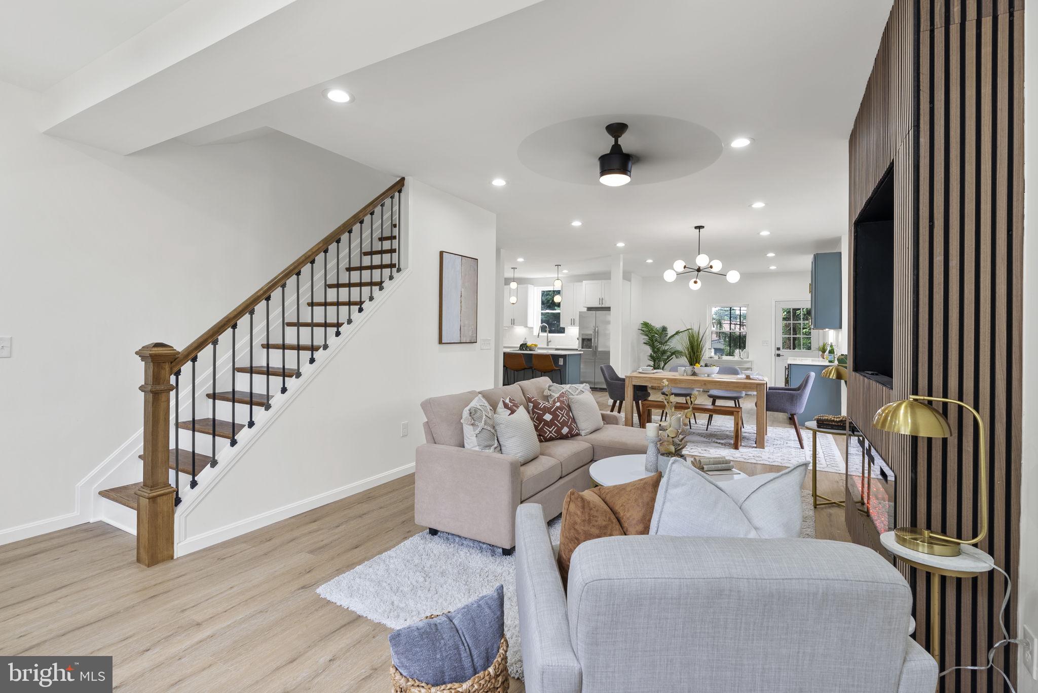 Welcome to this beautifully renovated single-family home, nestled in the heart of the charming Hamilton neighborhood. From the moment you arrive, you’ll notice the freshly landscaped front yard and private parking pad offering both curb appeal and convenience.
Step inside to discover brand-new flooring, fresh paint throughout, and an inviting open-concept layout filled with natural light. The living room exudes warmth and style, featuring a stunning electric fireplace, a custom TV mount, and elegant wood molding details.
The kitchen is a dream for both everyday cooking and entertaining, complete with stainless steel appliances, striking gold hardware, a spacious center island with breakfast bar seating, and a dedicated beverage bar with a wine fridge—perfect for cocktails or a cozy coffee corner.
Upstairs, the sunlit primary suite is a true retreat, highlighted by French doors, a generous walk-in closet, and a spa-like en-suite bathroom with a glass walk-in shower, freestanding soaking tub, and dual vanity. Two additional bedrooms and a beautifully updated full bathroom round out the upper level.
The finished basement offers versatile space—ideal for a home office, fitness area, game room, or media lounge. Out back, the expansive yard holds endless potential for outdoor entertaining, gardening, or play, and includes a storage shed for added convenience.
Don’t miss this move-in ready gem with thoughtful updates and timeless charm—schedule your tour today!