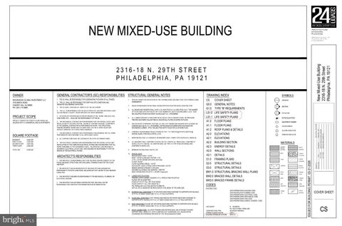 Vacant Land For Sale - 2316 N 29th Street<br/> PHILADELPHIA, PA 19132