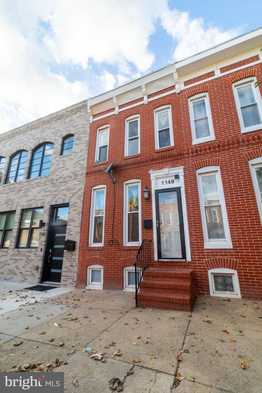 Updated row home available for rent in Washington Village! This 2-bedroom home boasts 1 full and 1 half bathroom, a finished basement, gleaming wood floors,  exposed brick, recessed lighting, and more. Plus, a spacious gated patio. Located close to the University of MD with easy access in and out of the city via I-95.