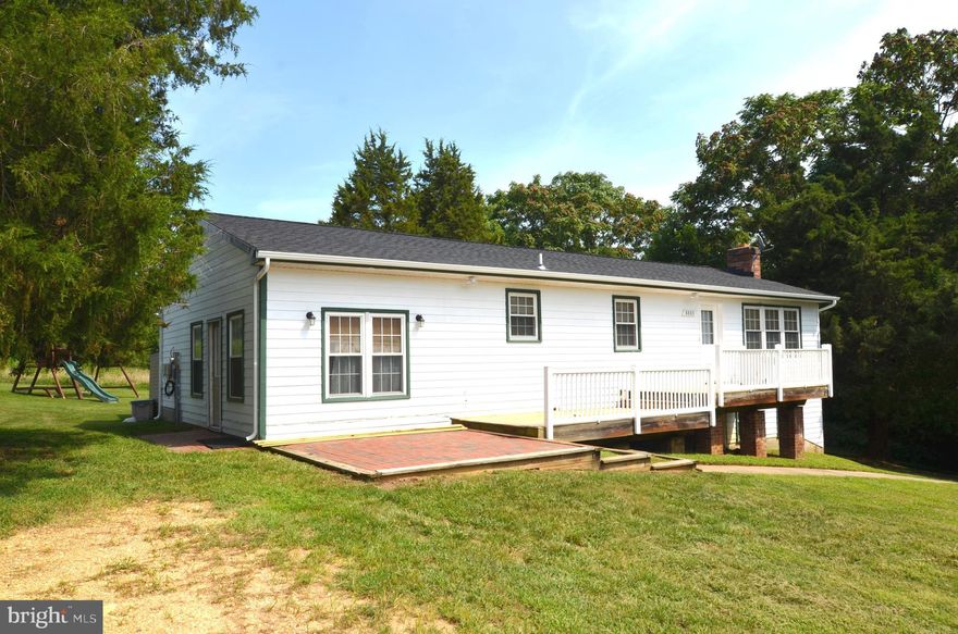 Looking for privacy... here it is!  3BR 2FB rambler on farm setting off of Chapel Point Road.  Electric, water, sewer, lawn mowing, trash dumpster use, road maintenance and snow removal of road (parking area and sidewalk snow removal tenant responsibility) are a flat fee of $200 per month for a total of $1,650 per month.  Cable TV/internet (FIOS present at residence) and any other utilities are the responsibility of tenant.   Front deck and patio for entertaining or just relaxing and taking in the views.  A tenant resides in the basement apt with their own private basement exterior entry door.  Rental listing is for main level only.   Pets case by case basis.  No smoking or water beds allowed inside of home.  No hunting allowed on farm.  Immediate availability