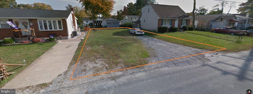 Buildable lots for sale in Marley Park Beach. Public water and sewer at the street.  Located to the left of the house at 110 Highland Rd. Glen Burnie, MD 21060. Lots are numbered 11, 12. and half of lot 13. Totaling 5500 sqft of land. Survey drawing available.