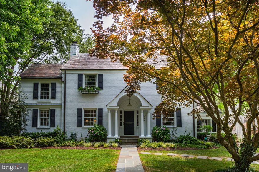 Idyllic picket fence welcomes you to a gem of a house on one of the prettiest streets in Chevy Chase Village.  Terrific floor plan offers easy living and entertaining spaces. Three finished levels with architectural details throughout. Lovely fenced backyard with deck and treehouse.  Walkable location to Friendship Heights, Bethesda, parks, trails, shops and dining.