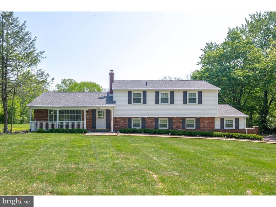 Well, Well, Well! Well-Landscaped, Well-Built and Well Maintained!  Showhouse perfection and Pride of Ownership is evident in this Traditional Colonial Split styled home.  This 4 Bedroom, 2.5 Bath beauty is situated on a gorgeous 1.38-acre lot in the highly desirable Blue-Ribbon School District of Wissahickon in Lower Gwynedd Township.  You're surrounded by a beautifully Pastoral landscaped lot with an expansive and tranquil rear yard buffered by mature trees.  The front walk-way is illuminated by attractive boarder lighting.  Entering the open foyer with a spacious closet you immediately notice the flood of natural sunlight through out the entire home.  A gracious formal living room with new oak gunstock hardwood floors and sundrenched bay window with custom window treatment sets the stage for entertaining.  Dine in style in this uncrowded Dining Room featuring gunstock hardwood floors, upgraded lighting and custom window treatment.  A large eat-in-Kitchen with wood cabinetry, new granite counter-tops, tile backsplash, ss appliances and upgraded luxury flooring will surely inspire many gourmet meals.  Relax in comfort in the open spaced Great Room featuring a brick mantled wood burning Fireplace, new carpet, adjoining home office or au-pair suite, upgraded Powder Room, Laundry Room/Mud Room that leads to an oversized 2 Car Garage with vinyl flooring & electric garage door. Master Bedroom features a walk-in closet and upgraded Flint Oak h/w flooring, en-suite with marble c/t vanity, walk-in shower with custom Onylxs shower system & ceramic tile.  Additional 3 Bedroom all generously sized with ample closet space and Oak Gunstock hardwood floors.  Hall Bathroom upgraded with marble double vanity, tub and ceramic tile.  Unfinished basement allows for additional storage space or finishing.  The entire home has recently been upgraded T/O.  Special features include: Timberline Pewter Gray Shingles with Lifetime guarantee (installed 9/23/2014, Re-pointed Chimney, New Interior and Exterior doors, Pella Windows (2016), Shutters with raised panel, Freshly Painted interior with neutral pallet, New Hardwood flooring t/o main living areas, custom window treatments.  Close to major arteries, schools, shopping, dining, entertainment, beautiful parks and walking trails.  Suburbia at its Best! There's a lot more to brag about, make your appointment today! 1 year Home Warranty coverage to Buyer.