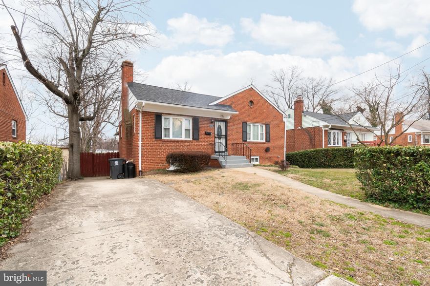Charm meets convenience in this well-maintained two-level 3 bedroom, 2 bathroom brick home in the heart of Cheverly, MD.  Home features a cozy fireplace in the living room, modern kitchen with granite countertops,  a quaint dining room, + two bedrooms and a full bath on the main level.  The fully-finished basement features a 3rd bedroom, full bathroom, laundry room, + a bonus room.  With great outdoor entertainment space via a spacious backyard, screened porch and a concrete patio, you’ll never want to leave. With brand a new A/C unit installed in June 2023, and a spacious new deck, your dream home awaits!