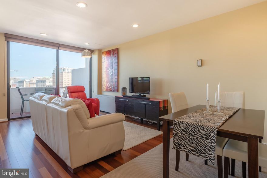 FULLY FURNISHED, PENTHOUSE LEVEL LIGHT, BRIGHT, OPEN, AIRY & CLEAN! This studio apartment is adjacent to Harris Teeter & only blocks to Ballston Metro & Mall. Walk-in closet, Brazilian cherry floors, glass tile bath & more. Beautiful balcony w/awesome sunset views. Garage Parking! All utilities included! Complimentary laundry (not in-unit, but literally 5 steps across the hall).*Parking access included in the rent yet annual parking registration fee (payable to COA) is at tenant expense ($600 per year for parking)*NO DOGS*