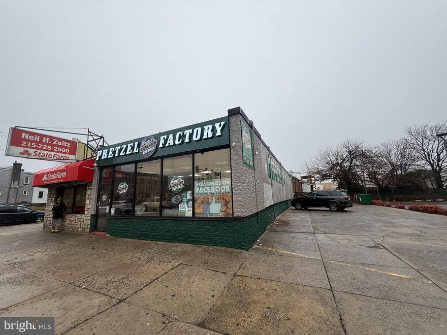 This is great opportunity for the right investor !! 1903 is the commercial space currently occupied with a successful long-term well-known brand Philly Pretzel store and 1905 which is currently use as parking lot. both parcels need to sell together. The location is amazing !! Cottman ave with heavy traffic and tons of business in the area in the NE Philly. Contract listing agent for more info.