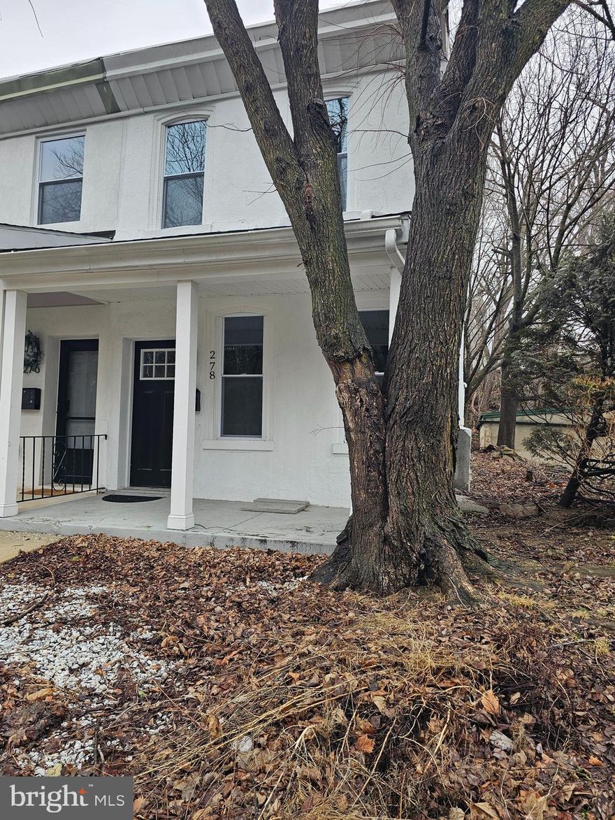 UPDATED & UPGRADED! 
This Charming attached twin home with an adorable front porch is Walking Distance to the many amazing dining eateries, bars, restaurants, coffee shops and unique retail along Manayunk's walking district along the river-perfect also for people and dog walking plus close to major highways and ease of access to Center City!
The adorable home features 2 bedrooms, 1 full bath and 1/2 bath powder room on the 1st floor!  Loads of updates include  All New Kitchen Cabinetry, Brand New Stainless Steel Appliances, glass tile backsplash and granite countertops! The bathrooms have been updated with all new bath appliances and fixtures, custom tile, new sink, mirror, updated lighting and vanity!  The crown molding and shadow box wood trim in the living room- A Touch of Class! NEW ROOF, NEW WINDOWS, NEW HEATER, NEW HOT WATER HEATER, NEW AIR CONDITIONING, NEW front door, New Flooring throughout the home, Fresh paint throughout, NEW Interior doors & Trim, Updated lighting throughout, NEW WOOD DECK off the kitchen,  and Beautiful PRIVATE Green Space with trees and grass in the Fenced Backyard!
 Washer/dryer hook up in the basement and lots of additional storage space in the basement, Main floor powder room with a barn door, dedicated dining room, Master Bedroom has 2 closets...Too Many upgrades to Mention!
*taxes may be adjusted due to improvements