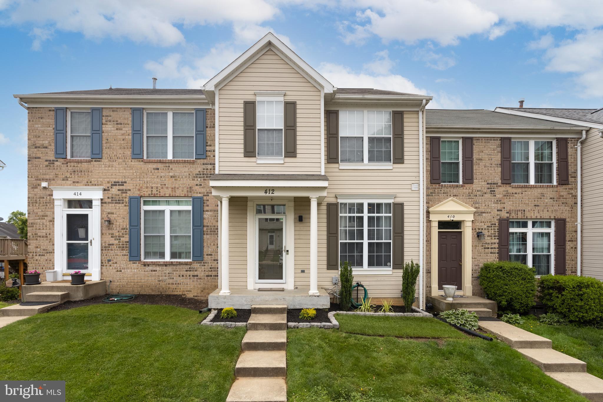 Welcome to this beautifully maintained 3-bedroom, 3.5-bath townhouse in the desirable Country Walk Community! The main level features stylish luxury vinyl plank flooring, a spacious living/dining room combo, and a convenient half bath. The well-equipped kitchen boasts granite countertops, stainless steel appliances, a pantry, and a pass-through window—perfect for entertaining. Step out from the living area onto the 15' x 15' deck, ideal for outdoor dining and relaxing while overlooking the backyard. Upstairs, the primary suite includes a walk-in closet and private bath, while two additional bedrooms share a full hall bath. The finished lower level offers a flexible layout with a family room featuring a cozy gas fireplace, a full bath, and an additional room that can be used as a home office, den, or fourth bedroom. This home offers space, comfort, and functionality—all in a great location close to shopping, dining, and commuter routes!