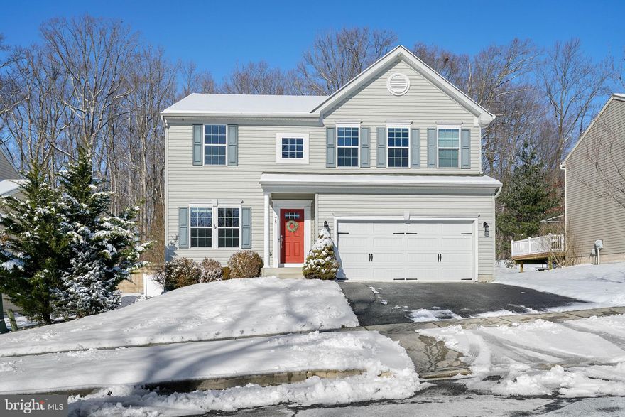 Welcome home! This beautiful home located in Bay View Woods has so much to offer! As you enter the home you are greeted with a spacious sitting room with gorgeous dark hardwood floors that continue throughout the entire first level. Continue through to the back of the home where you will find a large family room open to a beautiful kitchen and dining room great for entertaining friends and family. The kitchen offers not only great cabinet space, but also stainless steel appliances, pantry, large island and breakfast bar. Off the dining room is a sizable deck and fully fenced backyard. On the second floor you will find the master suite that includes a large walk-in closet and en suite bath with soaking tub, dual sinks and walk-in shower. Along with 3 other bedrooms and a hall bath, the laundry room is also on the second floor with extra storage and folding area. The basement provides over 700 sq ft of additional living space; including a full bathroom. There is also unfinished basement space currently set up for storage, that has an egress window should you want to have additional bedroom space. The home also has surround sound speakers throughout. The HVAC has been regularly maintained during ownership. Being just off of MD-272 you are close to commuter routes 95 & 40, restaurants, shops and so much more! Schedule your own private tour today!