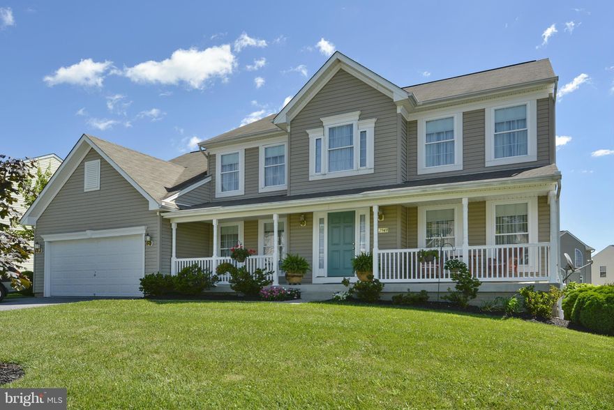 Lovingly maintained 5 BR ( all on upper level), 2-1/2 Ba colonial featuring gourmet kitchen w/brkft nook, GE Profile appl, ,lighting under cabinets, pull-out shelves, Fam Rm w/gas FP (custom made mantle),first flr Den/Library w/blt-ins,MBa w/garden tub, sep shr, dbl bowl vanity, MBR w/huge WIC. Lg deck overlooking bkya. Many custom features. Heat 1st flr FHA gas, 2nd flr heat pump Move-in cond