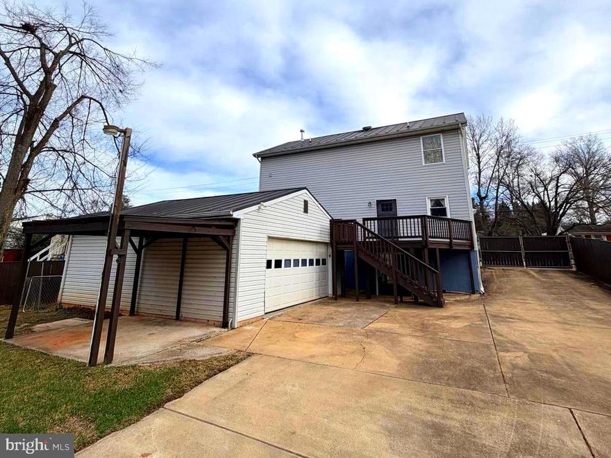 Spacious three-level single-family home offering comfort, convenience, and a prime location in Manassas. This home features a detached garage, fenced backyard, and updated flooring throughout the main and upper levels. The main level offers three well-kept bedrooms, bathrooms in good condition, and a functional kitchen with appliances in working order. Closet repairs are underway to provide added convenience for the next owner.
The fully finished basement expands the living space with two additional rooms, a full bathroom, and a washer and dryer, while a second washer and dryer are located on the upper level for flexibility. Outside, the fenced backyard is ideal for gardening, pets, or play.
Perfectly situated, this home offers both convenience and lifestyle. Just blocks from highly rated schools and minutes to Old Town Manassas, you’ll enjoy historic streets lined with shops, dining, museums, and year-round festivals. Outdoor enthusiasts will appreciate nearby Signal Hill Park, featuring playgrounds, walking trails, athletic fields, courts, and even a dog park. Everyday errands are a breeze with Manassas Mall close by, anchored by Macy’s, Walmart, and an array of specialty shops, while commuters benefit from easy access to major routes.
With its blend of updated features, flexible living space, and a location near parks, schools, and shopping, this home is a wonderful opportunity to make your own.