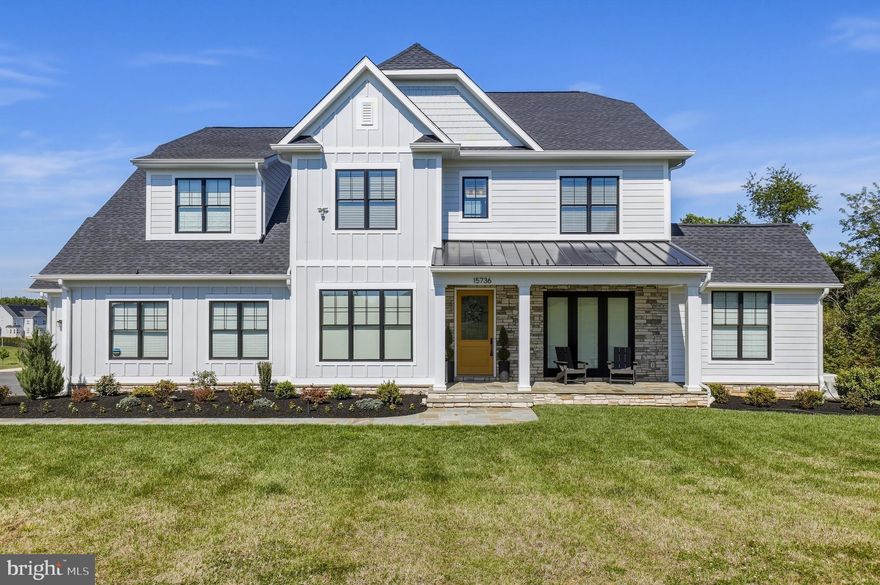 Welcome to 15736 Seneca Run Court in beautiful Darnestown. Nestled at the end of a private cul-de-sac on an expansive 2.3-acre homesite, this masterfully built custom home, just 3 years young, offers everything today’s discerning buyer could desire. Spanning more than 6,600 finished square feet across three impressive levels, this exceptional residence features 5 spacious bedrooms and 5.5 luxurious baths.

From the moment you arrive, the home’s stunning curb appeal makes a lasting impression with a welcoming front porch accented by flagstone and stacked stone walls. Inside, you are greeted by soaring 10-foot ceilings, rich white oak flooring, and impeccable craftsmanship throughout. The foyer opens to an elegant formal dining room complete with a butler’s pantry and adjoining wine tasting room, creating the perfect setting for entertaining.

As you continue through the home, the dramatic switchback staircase serves as a striking architectural centerpiece leading into the breathtaking great room featuring a coffered ceiling and an accordion-style sliding glass door that seamlessly opens to the elevated screened porch (including a disappearing screen), blending indoor and outdoor living beautifully.

At the heart of the home is the chef’s gourmet kitchen, thoughtfully designed for both everyday living and entertaining. Outfitted with top-of-the-line Thermador and Miele appliances, an oversized center island, and a spacious walk-in pantry, this kitchen is sure to impress even the most discerning chef. Just off the kitchen is a generously sized mudroom featuring a dedicated dog washing station and direct access to the oversized 2-car garage and 1 -car carriage garage. Completing the main level is a private office, sun-room and stylish powder room.

The upper level offers a comfortable gathering area at the landing along with four en-suite bedrooms, including a spectacular primary suite designed as a luxurious retreat. The spa-inspired bath features dual vanities, a soaking tub, separate shower, and expansive walk-in closets ready to accommodate any wardrobe collection.

The walk-up lower level is designed for recreation and relaxation with a state-of-the-art home theater, recreation and fitness area, and a wet bar perfect for hosting guests. A fifth bedroom, full bath, second office and large mechanical/storage room complete this incredible level.

Located in The Reserve at Black Rock, one of Darnestown’s premier luxury communities, this extraordinary residence also offers added peace of mind with an automatic standby generator, whole-house fire sprinkler system, EV Charger, R/O and whole house water filtration, great school district and many more features. This is a rare opportunity to own a truly exceptional home in the beautiful countryside of Darnestown.