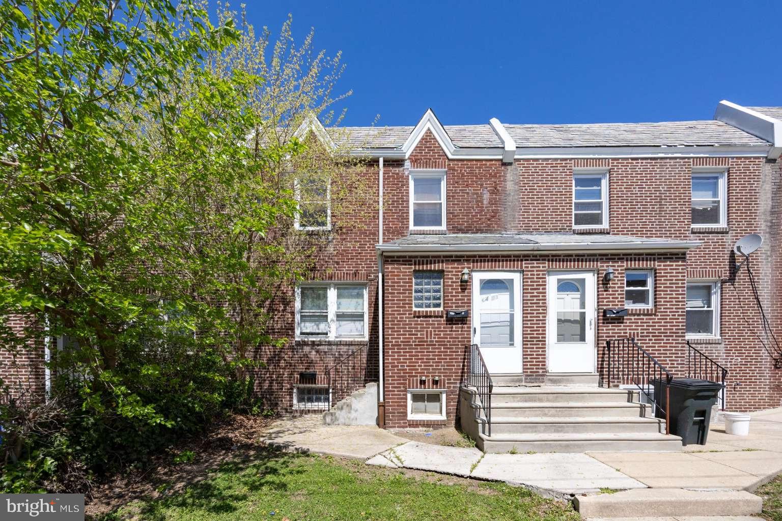 Investor / House hacker alert! Come see this move-in ready duplex with two bright and airy one bedroom units and full finished basement. Perfect for house hacking. Live for free in one unit and and have the second unit pay the mortgage or rent out both units for good cashflow.
Both units have private exterior street entrances. There is also a private internal stairway for tenant basement access to laundry and storage and utilities.
Unit A is on the first floor. The apartment was just painted and has hardwood floors. There is a large walk in closet in the bedroom and two additional closets in the apartment. The bedroom has a ceiling fan to keep the occupant comfortable and utility usage low. There is room for a table for eat-in kitchen convenience. A stove and refrigerator are included.
Unit B (second floor) has a private street level entrance and was also just painted with beautifully refinished hardwood floors and all brand new windows. The bedroom has a ceiling fan to keep the occupant comfortable and utility usage low. The kitchen includes a stove and a refrigerator with room for a table for eat-in convenience.
Estimated rent for each unit is $1250 per month plus electric and gas billed to tenant. Basement has possible third unit and washer/dryer hookups. More closet storage in basement, also.
The building is in a great quiet neighborhood close to the Overbrook School for the Blind. Public transportation is just outside. Come enjoy peaceful living in a move-in ready apartment. Close to Shopping on City Line and in Wynnewood (Whole Foods, Trader Joe's, etc.).