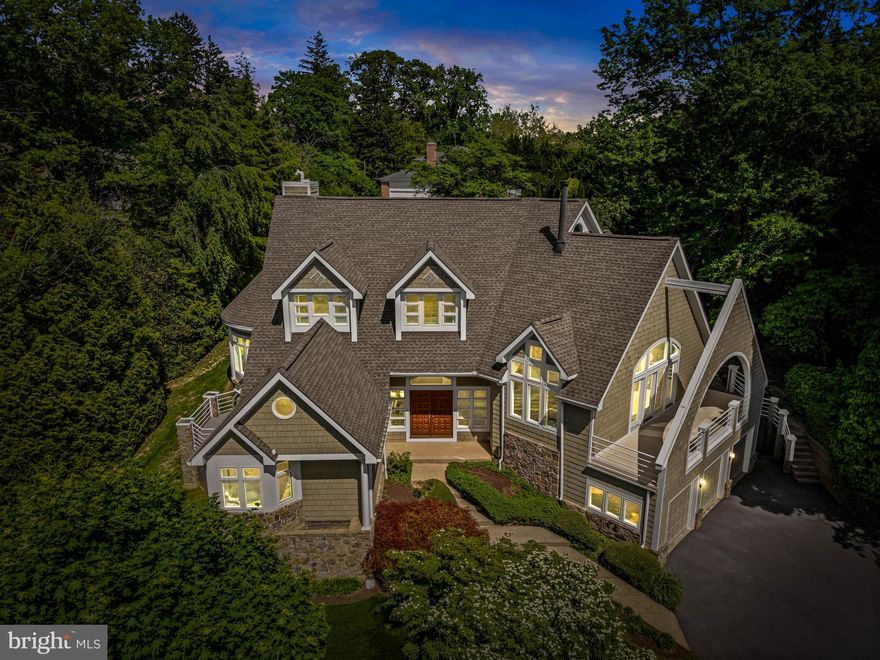 Spectacular architect designed home in the heart of Ruxton, 1216 Berwick Rd boasts soaring
ceilings, unique detail and tons of natural light, in a charming stone and shingle home. Sited for
privacy and set amid lush, secluded grounds, the property offers a serene setting with mature
landscaping. Sun-filled living spaces, white oak hardwood floors with cherry inlay detail,
Anderson windows, and custom millwork define the home’s warm yet sophisticated character.
The semi-circular formal living room with conical vaulted ceiling shares a classic wood-burning
fireplace, bookended with cherry and marble buffets, with the light-filled dining room – great for
entertaining. A separate family room offers a media built-in with a three-sided gas fireplace and
exposed chimney detail. Large open kitchen, with octagon shaped breakfast area, has direct
access to covered porch and deck. Three car garage.
 
Privately situated just off the main level, the primary suite features its own balcony, dual walk-in
closets, built-in wardrobe, a two-person jacuzzi tub, and a striking stained-glass window that
adds distinctive architectural charm.
 
Upstairs are two additional spacious family bedrooms, 2 full bathrooms, and a versatile loft
space ideal for a home office, guest suite, or additional lounge area. A second-floor washer/dryer
hookup provides added convenience alongside the main-level laundry room complete with built-
in cabinetry and utility sink.
 
Significant updates and amenities include a 2019 GAF architectural shingle roof with lifetime
warranty, dual HVAC systems installed in 2019, two 75-gallon hot water heaters, a Kohler
partial-house generator, and an electric vehicle charger. Basement with large additional family
room, powder room, and 2 storage rooms.
 
Walk to Ruxton’s grocery store, bank, pharmacy and shops.

With its blend of modern architecture, meaningful upgrades, and exceptional location, 1216
Berwick Road offers refined living in the heart of Baltimore County.