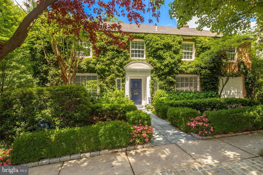 JUST LISTED! CALIFORNIA DREAMIN'! BEST BACKYARD IN MASS AVE HEIGHTS! Sensational Woodland-Normanstone villa with unrivaled LIGHT, PRIVACY, and DRAMATIC PARKLAND VISTAS - a tranquil oasis tucked away in the posh and private enclave of Mass Ave Heights among Ambassadorial residences and other significant properties! Understated and romantic ivy-covered brick facade reveals a breathtaking, airy interior with serene, leafy views through oversized windows and walls of glass! Wide foyer with grand circular stairway flanked by well-proportioned living room and library/bedroom with full bath on entry level. Main level features a spacious, open floor plan with soaring ceilings and level walkout to ETHEREAL & PRIVATE FLAT BACKYARD featuring large flagstone patio, POOL, and detached finished studio surrounded by stunning woodland backdrop! Second floor boasts sunlit owner suite with 10' tray ceiling, dressing room and en suite Waterworks marble bath, 2 additional bedrooms with additional full Waterworks marble bath. Garage/driveway parking, 3 fireplaces throughout! Walkable to many schools, easy access to downtown Washington via Rock Creek Parkway and Mass Ave.