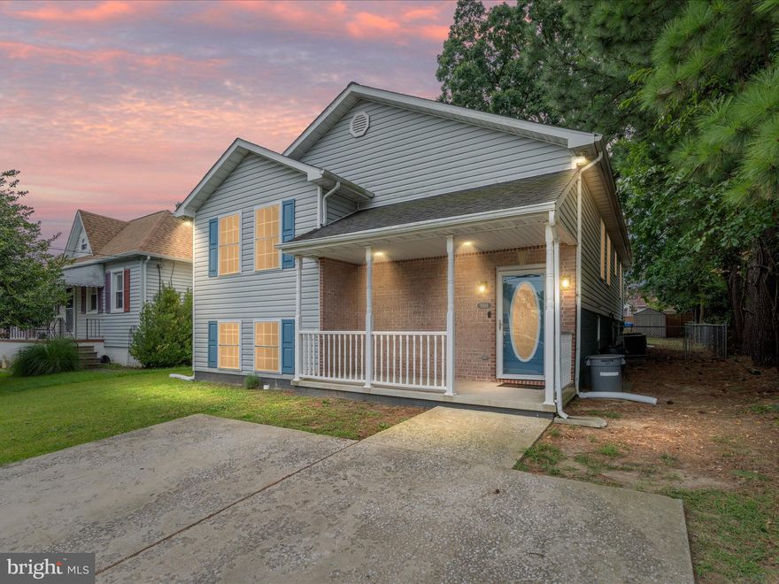 This 5BR/ 2.5BA porch front beauty is tucked away in the quiet, water-oriented Oakleigh Beach neighborhood. This home was built for entertaining. There is just an incredible amount of overall space – and storage! The main level hardwoods are REAL and they are gorgeous. Solar tubes in the living room bring in extra natural light and the huge primary suite has a new skylight with built in shades, a double vanity, custom tiled shower with bench seat and a walk-in closet. The kitchen? Enormous! Did I mention there are also 2 pantries? You’ll also enjoy a coffee station with a beverage cooler so you can grab a drink and head out onto the deck which overlooks your private, fenced, level yard with mature trees. The lower level has a huge family/rec room with pellet stove, high ceilings and rooms with full size egress windows. Great for game day and guests!! There is huge potential for in-law suite or multi-generational housing. There is an 80 gallon water heater so no cold showers! Roof Nov 2020, HVAC 2017, pre-inspected and passed radon. Sump pump with battery backup, pellet stove cleaned and serviced Aug 2025. The sellers took care of everything. All you need to do is move in and enjoy! The neighborhood is just across the street from Sparrows Point Country Club- with a premier 18 hole golf course, tennis/pickleball courts and Olympic sized pool. Fantastic location with easy access to 695, 95, Tradepoint Atlantic, Hopkins Bayview, marinas, restaurants and waterfront parks. Make your appointment today!!