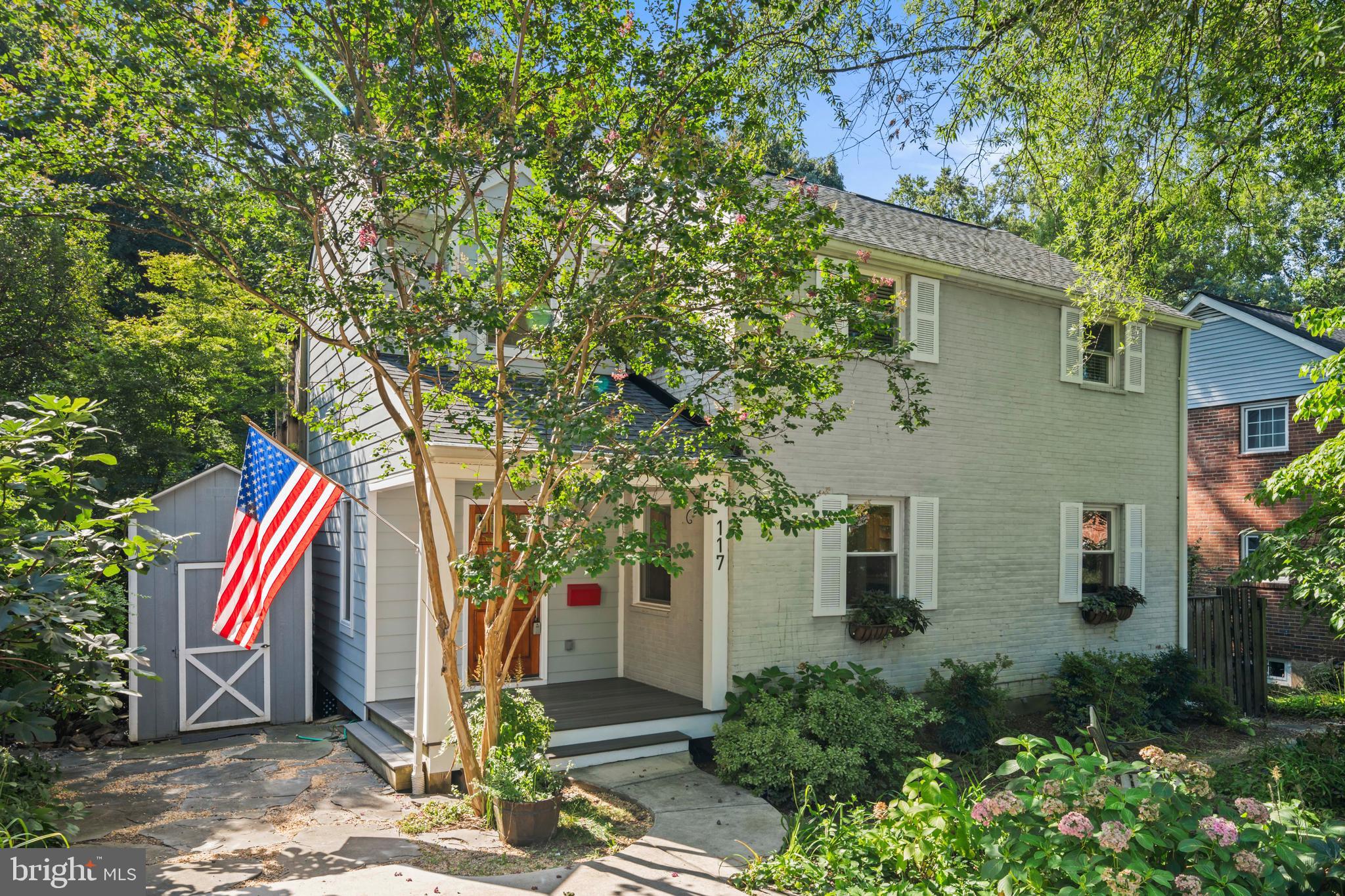 ****SHHHHH ....IT'S QUIET HERE****ASSUMABLE VA LOAN BALANCE APPROX 585,000. @3.2% NEEDS TO GO TO A VET.***NEW ROOF 1 WEEK OLD***Expanded Colonial with 3-story addition backing to a tributary of Four Mile Run with wooded views. Solid brick and Hardiplank construction and new paint throughout. Open floorplan with 2 story foyer addition, charming arched doorways lead to gourmet kitchen featuring recessed lighting, granite, stainless appliances , range hood, huge center island with prep sink, and new frig. and dishwasher. Large living room with new floor-to-ceiling windows and new French door opens to expansive 2-lvel deck with composite decking looks out to nothing but trees!! Separate formal dining room with hardwoods and chair rail. Hardwoods have been added to the spacious primary bedroom as well as with new oversize windows . A Juliet balcony/deck with tree views is the perfect spot for morning coffee. Hall bath with pedestal sink. Good size secondary bedroom s with refinished hardwoods and ample closet space. ****UPPER LEVEL LAUNDRY WITH FRONT LOADING APPLIANCES**** Fully finished walk out lower level feature gas fireplace with stone surround , built ins, 3rd full bath , and multi purpose room could double as 5th bedroom/in law suite. Terrific location minutes to Ballston, Reagan, Pentagon, HQ2, 395/495. W&OD Trail access is just 1 block down the street. 2 blocks to METRO and ARC bus stops. BUNDLED SERVICE PRICING AVAILABLE FOR BUYERS. CONNECT WITH THE LISTING AGENT FOR DETAILS.