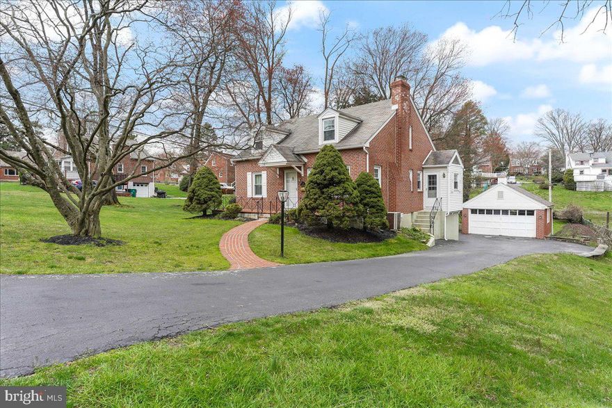 Beautifully maintained Newtown Square  3 bedroom, 2 bath Cape Cod  with 2 car detached garage.  Living Room with wood burning fireplace, Formal Dining Room, large Sun Room with exit to Deck and yard (over 1/3 acre lot), White  eat-in kitchen with Viking Range  First floor bedroom and full bath finish the spacious 1st floor. 2nd floor has 2 bedrooms and newer Hall Bath.  Basement has a finished Family Room with Wet Bar, Laundry Room, Utilities and large Room (part of Addition--could be used as 4th bedroom).