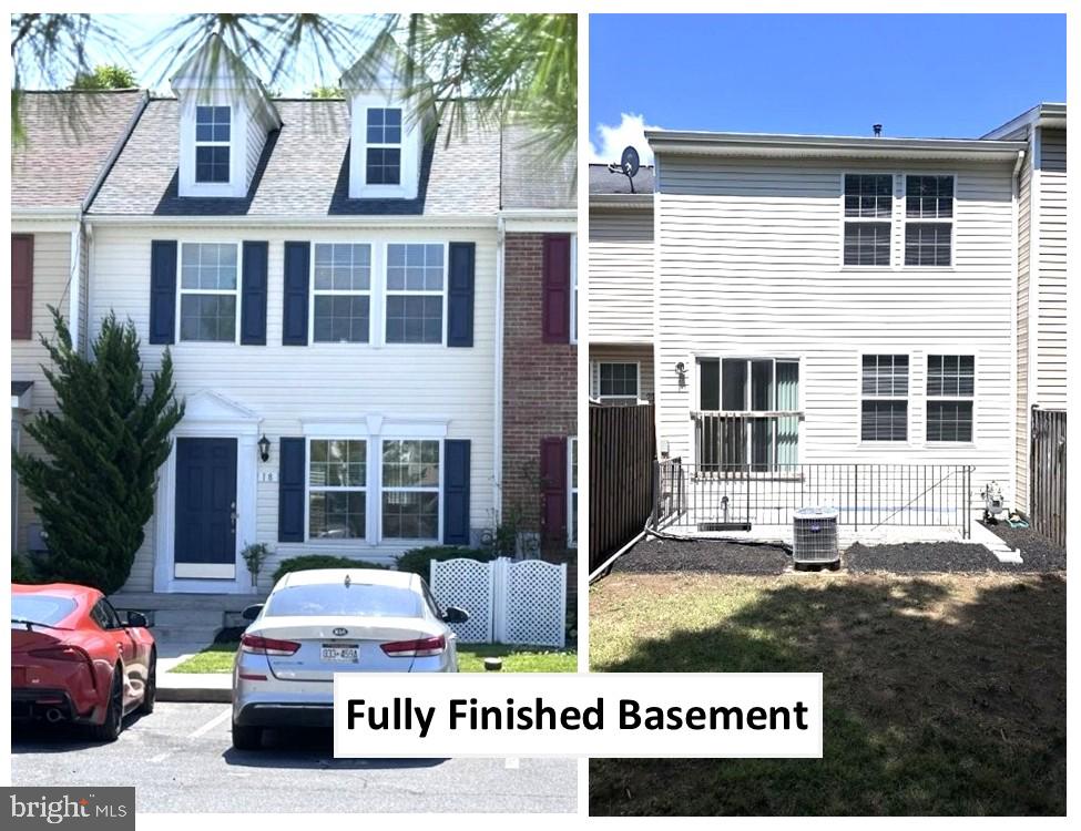 2400 Sq. Ft. of finished living space. This freshly painted 3-bedroom townhouse is located in a great neighborhood with ample parking. Brand new refrigerator just installed 6/2025, new roof installed in 2023, hot water heater in 2024. Features 2 full baths and 2 half baths, including a master suite with a walk-in closet, dual sinks, a soaking tub, and a separate shower. The large kitchen includes an island, dining area, and a gathering area—great for everyday living. A finished basement with a half bath adds flexible space for work or play. Close to shopping and schools.