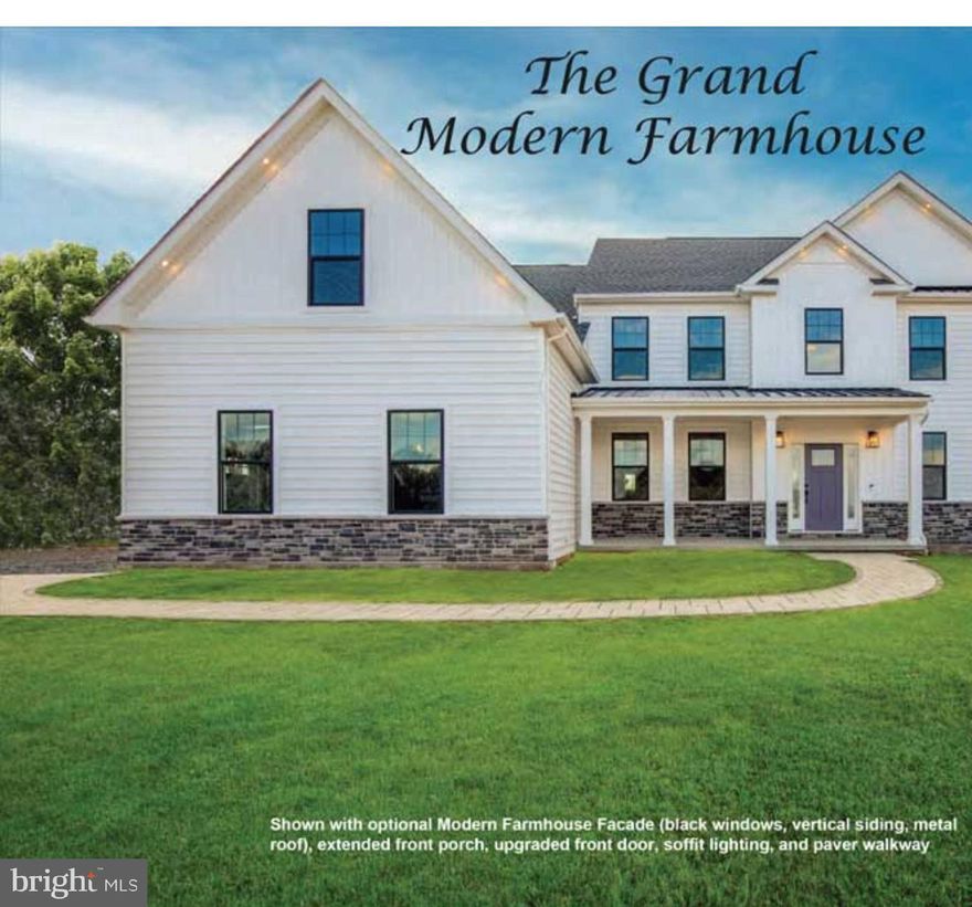 New construction by Prime Custom Builders.  Modern Farmhouse with first floor master suite,  High end custom finishes, chef's kitchen, 3 car side entry garage all on a serene 3.87 acre building lot in prestigious Solebury Township. New Solebury School district. Scenic views of   mature trees and stunning sunsets. There is a meandering creek at the back edge of the parcel. Build your dream house in the country but just minutes to New hope &  Doylestown. The septic system is approved with permit in place - . Easy commute to Phila, NY and New Jersey. Truly a rare find.