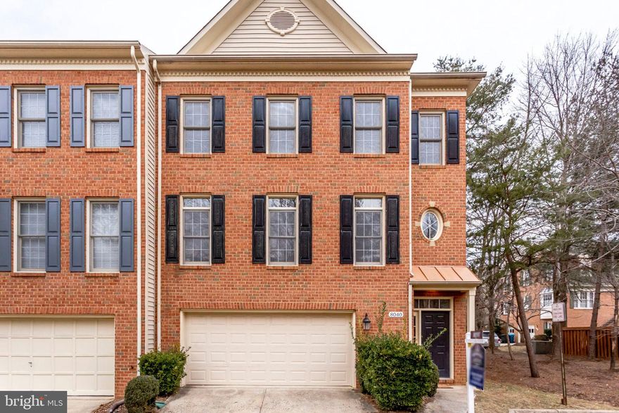 Welcome to 8040 Gallows Oak Court in Vienna, VA!  Lovely 3 Bedroom/3.5 Bath/2 Car Garage end unit townhome.  Main level of the home has beautiful hardwood floors replaced less than 2 years ago and crown molding,  Kitchen has plenty of cabinet space, granite counter tops, all appliances replaced less than 2 years ago and a butlers pantry.  Access the large deck great for entertaining from the kitchen.  Brand new roof replaced 6 months ago and HVAC replaced in the last two years. Lower level of home has a family room with wall to wall carpet, full bathroom and access to the lower level patio area.  Upper Level has 3 bedrooms to include a primary bedroom with large primary bath and walk in closets.  Laundry is on the upper level with washer and dryer replaced less than 2 years ago.