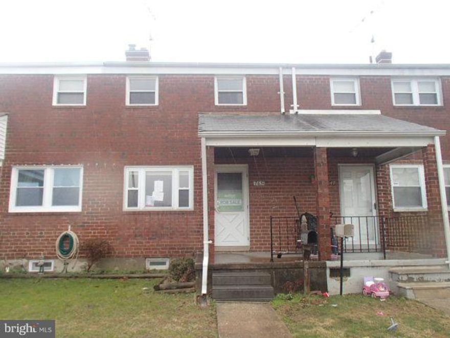 HUD Owned Home, case number 241-952393.  HUD Homes are sold "as is,"  FHA insurable with repair escrow, subject to appraisal. Awesome opportunity to own this value priced townhouse! Enjoy nice room sizes, wood floors on upper level and off street parking. Use the finished basement for additional living and storage space. The covered front porch is great for relaxing and visiting on a warm evening.