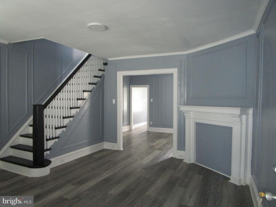 This 3 bedroom, straight thru home has been recently repainted and all new flooring installed.  The enclosed porch offers so many possibilities. A game room for the kids or a craft room for Mom? The spacious living room is open to the dining area followed by the eat-in kitchen. Access the fenced in rear yard from the basement or kitchen. 3 ample sized bedrooms and an updated full bath complete the 2nd floor.
Convenient location. Schools, shopping, recreation and transportation all within walking distance.
Tenants are responsible for all utilities. Applicants must meet credit specifications and income requirements to qualify. Other requirements include payment of the first and last months’ rents plus a security deposit equal to one month rent. Tenants are required to show proof of Renter’s Insurance. $50 application fee per adult. NO pets. All potential Tenants are subject to the following screenings: financial, criminal and rental history. Owner is a PA licensed Real Estate Broker.