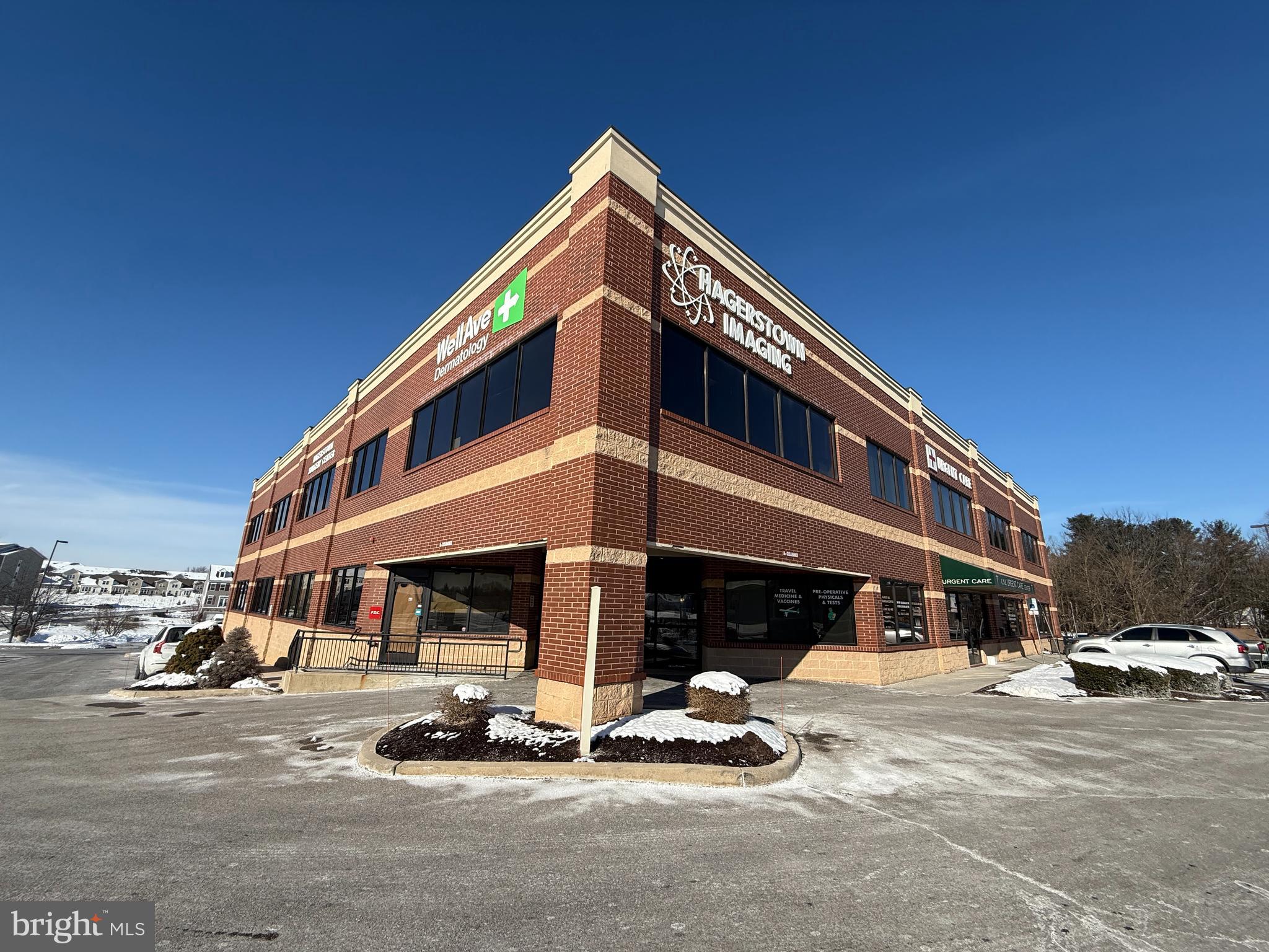 Prime Commercial Space in Hagerstown's Thriving Medical Corridor
This 1,379 sq. ft. commercial condo is ideally positioned fronting a bustling medical corridor, making it perfect for medical, office, or retail enterprises. Formerly a pharmacy, the space is thoughtfully designed to meet the needs of modern professional practices.
The expansive open-concept layout includes a private office, a fully-equipped kitchen, and a restroom, offering functionality and versatility. Located near key institutions such as Meritus Medical Center, Robinwood Medical Center, and Hagerstown Community College, and the new Meritus School of Osteopathic Medicine, which is dedicated to training the next generation of physicians, this property is in the heart of a thriving and growing community.
This strategic property provides exceptional potential for businesses looking to establish or expand in this dynamic area.
