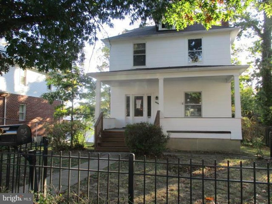 Gleaming hardwood floors through out main and upper levels. Lots of charm with pillars and high ceilings. Spacious bedrooms ands walk up stairs to attic. Great for easy access storage. Screened in porch off kitchen that faces huge rear yard. Full basement with walk out level. Fully fenced with full size covered front porch. Close to schools and shopping. Agents view docs for easy contract details.