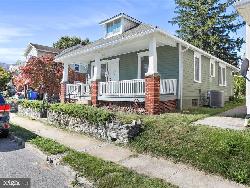 Don't miss your chance to own this newly renovated 3-bedroom 1 full bath bungalow in Hagerstown. This charming home features modern updates, including LVP flooring, newly carpeted bedrooms, a beautifully tiled bathroom shower, fresh paint, updated lighting, new kitchen cabinets, stainless steel appliances, and quartz countertops. Enjoy peace of mind with new windows and a new HVAC system. Relax or entertain in the screened-in back porch overlooking the yard. Conveniently located near downtown Hagerstown, close to dining, shopping, parks, and the new Meritus Stadium. Move-in ready with modern style and comfort throughout.