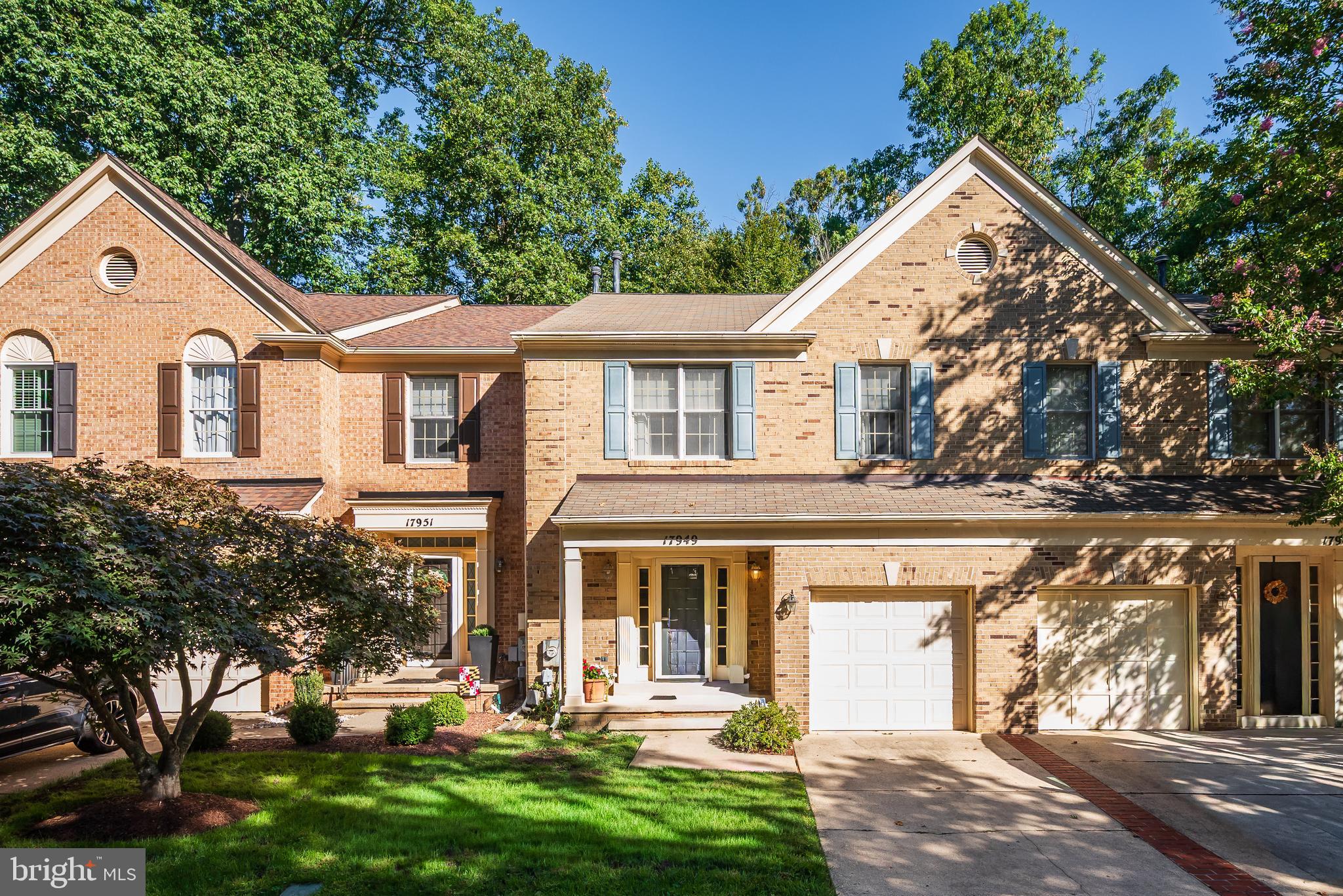Welcome to this beautifully updated garage townhome in the sought-after Lake Hallowell community. Enjoy serene lake views from your private back deck, where the sounds of nature set the perfect backdrop for peaceful mornings, relaxing evenings, or weekend gatherings.
Inside, hardwood floors flow seamlessly from the main level into the upper-level bedrooms, creating a warm and inviting feel. The updated kitchen features a sun-filled layout with island seating, connecting effortlessly to the living room and formal dining room—ideal for both everyday living and entertaining.
Upstairs, you’ll find generously sized bedrooms, including a gracious primary suite with a walk-in closet outfitted with custom shelving. The spa-like main bath is a true retreat, offering a luxurious walk-in shower, soaking tub, and dual-sink vanity with custom cabinetry for extra storage. Conveniently located on this level are the full laundry, a hall bath, and a linen closet.
The finished lower level expands living space with a den, full bath, wet bar, and utility room—perfect for guests, a home office, or cozy TV viewing. Access the garage from main level and take advantage of the EV charger. Easy access to deck from the living room and stairs to rear yard. Gated to woods & parkland and just steps away to lake paths. Enjoy a 1.5 walk around Lake Hallowell for beautiful views and nature viewing. Community pool and playgrounds are also a quick walk away. Extra parking for guests is available in the circle. A popular choice for Olney living, this home will become your haven!