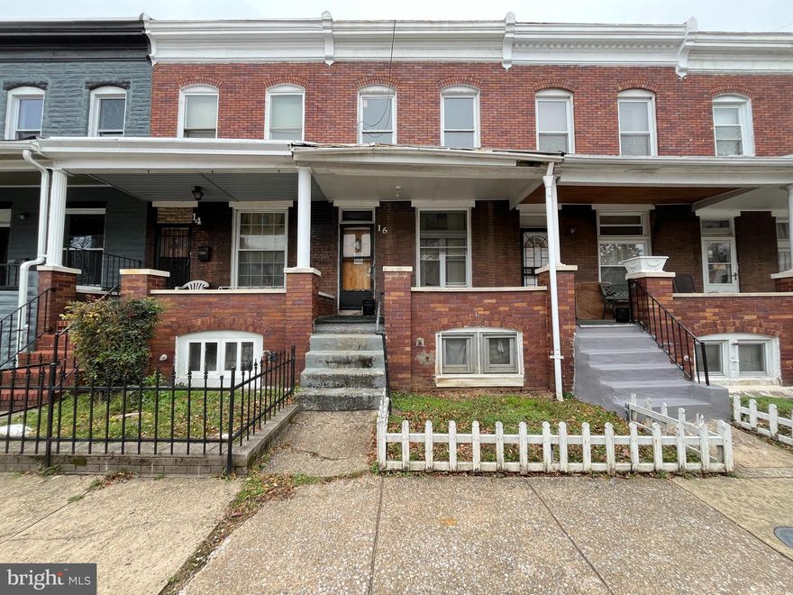 ONLINE AUCTION: Bidding begins 3/16/2026 @ 10:00 AM. Bidding ends 3/18/2026 @ 11:30 AM. List Price is Suggested Opening Bid. Deposit: $5,000.
 
This two-story townhouse is located in the Shipley Hill neighborhood of Baltimore City. Residents can enjoy the nearby attractions and facilities such as the Leon Day Park, Westside Shopping Center, Grace Medical Center, West Baltimore MARC Station, and Gwynns Falls Park. The property is vacant. The area provides easy access to the major traffic artery, W Franklin St, which connects to other parts of West Baltimore and downtown.