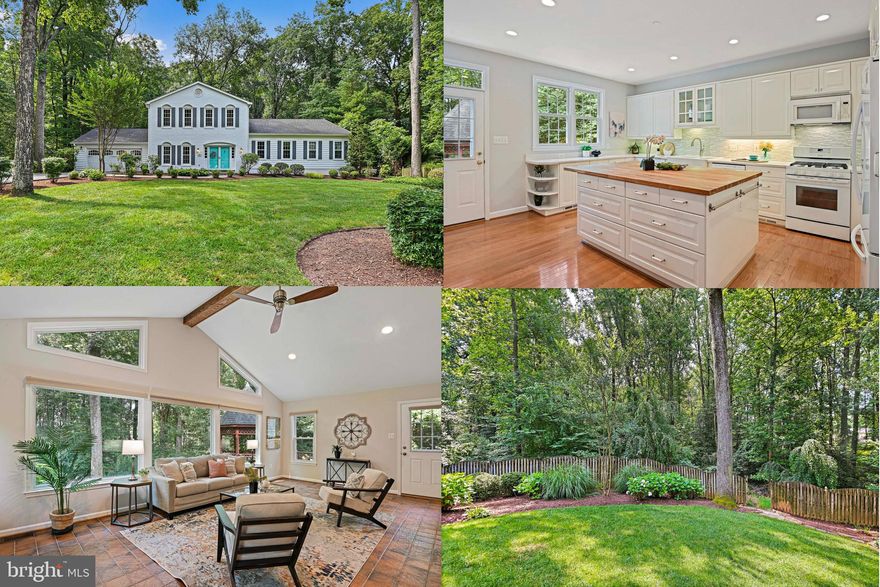 A Rare Find and Great Value! Beautifully Expanded and Updated 5BR, 3.5BA Colonial in Sought-After Vienna on Private .75-Acre Lot w/ expansive Main Level Primary Suite

Welcome to this exceptional Colonial residence, perfectly situated on a quiet, professionally landscaped ¾-acre lot backing to protected parkland in the desirable Tamarack neighborhood. Boasting 5 bedrooms, 3.5 baths, a spacious 2-car garage, 2 additions and almost 3,900 square feet of beautifully finished living space with over 900 ft of main level additions, this home offers the ideal blend of modern upgrades, timeless design, and serene natural surroundings.

At the heart of the home is the stunning expanded kitchen, thoughtfully updated with custom cabinetry, gleaming quartz countertops, and an oversized farmhouse wood block island. The kitchen seamlessly opens to the dining area and family room, making it perfect for both casual everyday living and elegant entertaining. French doors lead to a sun-filled vaulted sunroom addition with custom built-ins, which walks out to the deck and gazebo—an inviting outdoor retreat for morning coffee, summer BBQs, or evening gatherings under the stars.

The main level also features a formal living room (option of formal dining room), a private home office, an updated laundry room, and a stylish half bath. A major highlight is the expansive main-level primary suite, offering a spacious walk-in closet and a beautifully appointed en-suite bath—ideal for those seeking main-level living without compromise.

Upstairs, you'll find hardwood flooring throughout, a second primary suite with remodeled bath and walk-in closet, along with three additional generously sized bedrooms and another full bath—providing flexible options for family, guests, or multi-generational living.

The finished lower level includes a large rec room, an additional storage room, and walk-up access to the backyard, making it the perfect spot for a playroom, media space, or home gym. The attached 2-car garage includes built-in shelving, offering excellent storage solutions.

This home is truly move-in ready, with neutral paint tones, tasteful fixtures, professional landscaping, and updates that reflect pride of ownership.

Enjoy the tranquility of Tamarack and easy access to the W&OD and Fairfax Cross County Trails. You'll also love the nearby Hunter Mill Swim and Racquet Club, and convenient access to the Metro, Dulles Airport, and commuter routes. Just minutes from Tysons Corner, Reston Town Center, and downtown Vienna, world-class shopping, dining, and entertainment are right at your fingertips.

A rare opportunity to own a turn-key, thoughtfully expanded home in one of Vienna’s most picturesque settings. Schedule your private tour today and experience the comfort, style, and convenience this remarkable property has to offer!