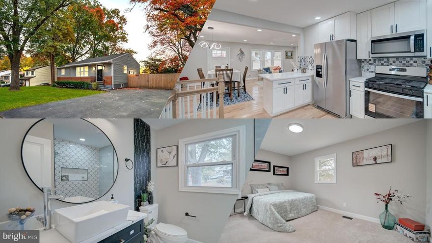 This gorgeous house is beautifully remodeled with 4 bedrooms, a den, and 2 spectacular full bathrooms. The main level features an open floor plan with the living room, dining, and kitchen. Gorgeous kitchen with brand new quartz countertops, Stainless-Steel appliances, and custom cabinetry. Recessed lighting and elegant light fixtures throughout the house. The lower level offers a spacious rec room, with a den, kitchenette, bedroom (NTC), and a full bathroom. New Flooring in the entire house. New Paint. New Roof.  New HVAC unit. New Water Heater. Almost everything is new in this wonderful house. Ample storage. It has a nice big front, side, and backyard, with a nice shed. Enjoy the outdoors. Great location. Don't miss out...

**WASHER/DRYER IN UNIT**