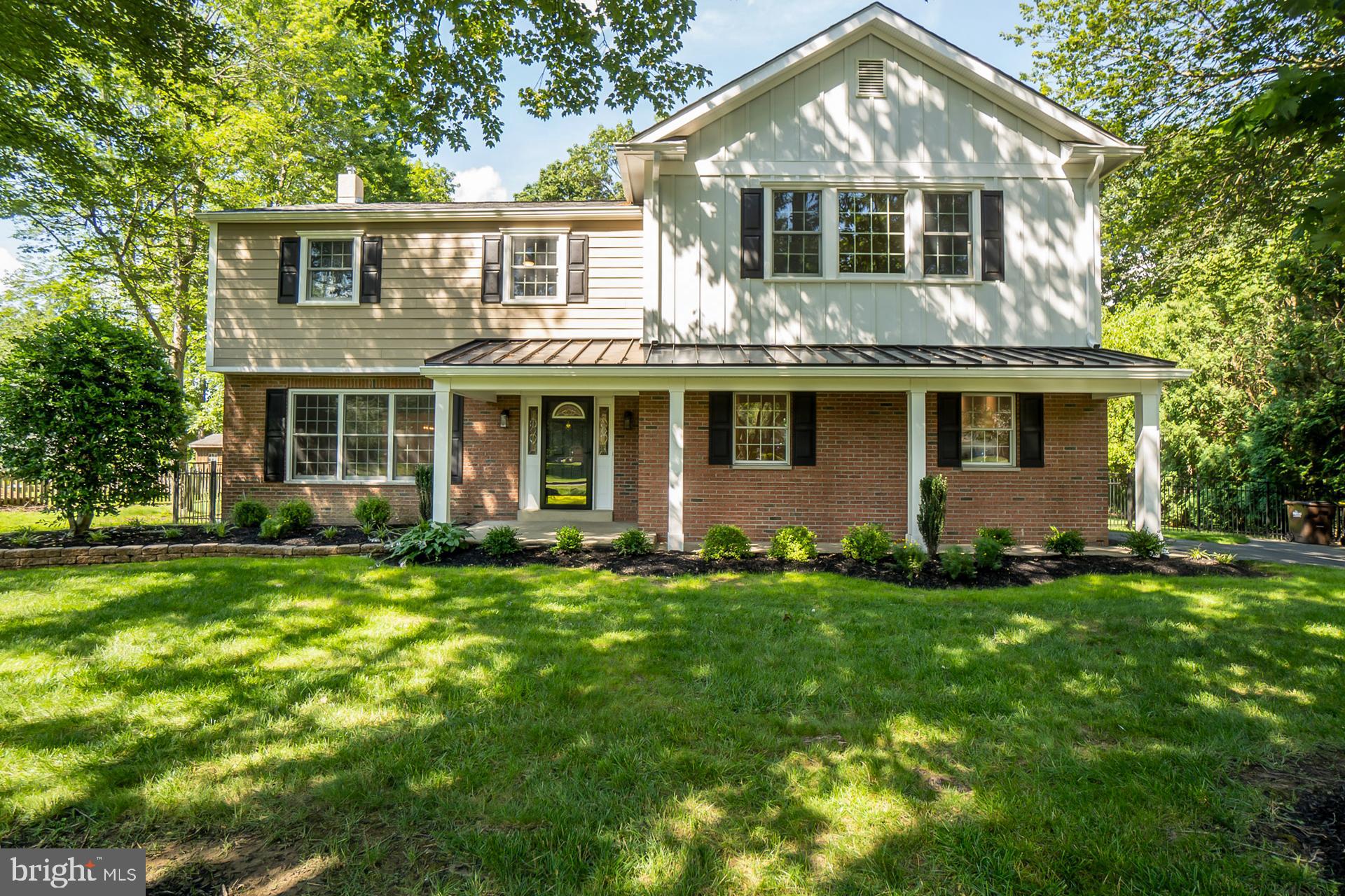 Completely RENOVATED! Pack your bags and move right into this beautifully renovated home where no detail was missed. From uniform hardwood flooring throughout this home to quality craftmanship inside and out, this home is sure to "WOW" you. The 1st floor has a living room and dining area that contains a sliding glass door to the deck. The dining area is open to the gorgeous kitchen that has a deep farm sink, tile back splash, stainless steel appliances and a breakfast bar seating area. Further along on the 1st floor there is an expansive family room with a beautiful brick fireplace, large windows, powder room and triple slider to the deck . On the 2nd floor, the master suite has a tray ceiling, large windows letting in a lot of natural light, a 12 x 6 walk in closet and a full ensuite bathroom including a walk in tiled rain shower and frameless glass shower door. The next bedroom has a full ensuite tiled bathroom with glass doors and a walk in closet as well. Two additional bedrooms and a 3rd full bathroom with a tub finish out the 2nd floor. If you are still looking for more from this home, head on down to the basement and see the bonus finished space to use as you wish. Outside there is a full deck spanning the length of the home for all of the entertaining you are sure to do in your new home. The level backyard is fully fenced in and backs to a tree line for your privacy. Come check this one out! You won't be disappointed!!
