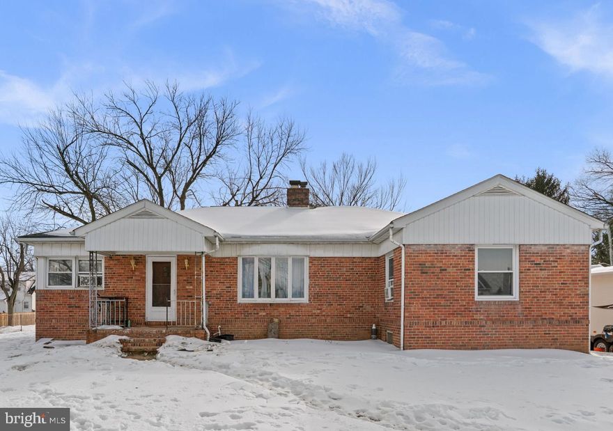 Classic all-brick 4-bedroom rancher offering great potential. Hardwood floors throughout, a front bay window, a fireplace, covered rear porch, and a fully fenced yard provide a strong starting point for personalization. The home would benefit from updates and general TLC, making it a great opportunity for buyers looking to add value and make it their own. Ideal for investors or hands-on buyers seeking a property with character and room for improvement.   Mortgage savings may be available for buyers of this listing.