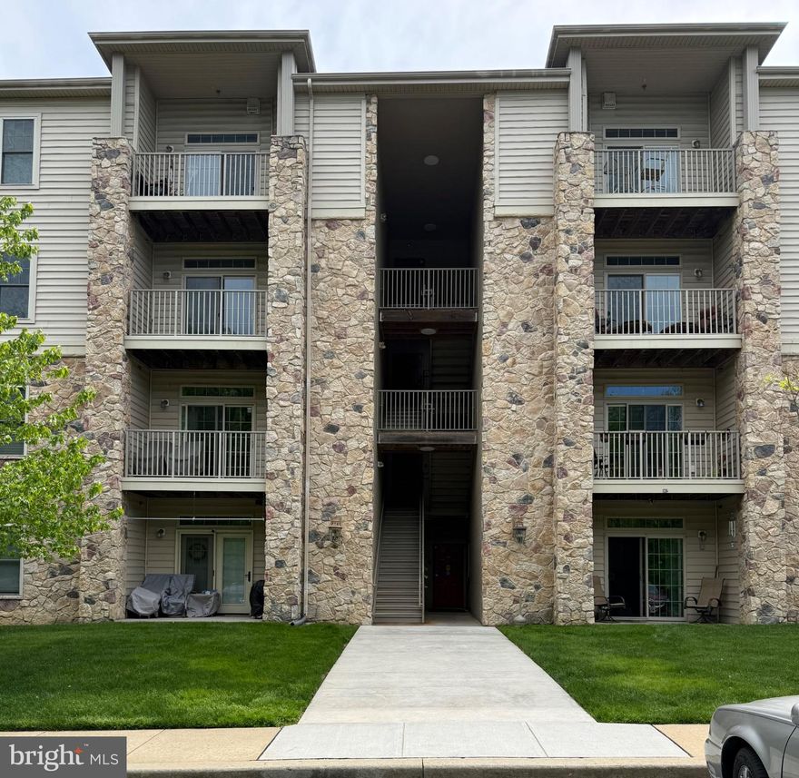 Spacious end-unit 3BR, 2 bath condo in sought after age 55+ senior community located steps away from the Newark Senior Center. One floor living in this third level beauty with multiple elevators servicing your building. Slider off the great room leads to charming outside private balcony (11' x 5'). Open floor plan with inviting kitchen space complete with huge island, two-tiered countertops with room for seating, double sinks, and dishwasher. Sizable bedrooms each with a walk-in closet. Owner's suite with ceiling fan, huge walk-in closet and adjoining bathroom with double sink vanity, vinyl floor, linen closet, step-in shower with bench. Two additional bedrooms with walk-in closets enhance your ability to host guests or accommodate your other needs for space. Second hall bathroom offers tub/shower combination and vinyl flooring. Neutral colors throughout and ready for immediate occupancy. Newer electric hot water heater (11/2024). Unit includes personal storage closet for #301 steps down the hall from unit's entry door for your personal items and seasonal decorations. Convenient location blocks from The Grove Shopping Center with an Acme and multiple restaurants and shopping options . Embrace the senior lifestyle in Fountainview with care-free living in this highly desirable community. Enjoy bingo and "happy hour" by the Fountainview's delightful, inground pool or the DJ dance night at the nearby Newark Senior Center with its host of social events (e.g., classes, clubs, meals, travel, etc . . . newarkseniorcenter.com). Three bedroom units do not come on the market very often! (Note: Outstanding balance of $4,025 remains payable on total  assessment of $6,303/condo unit for completed repairs related to fire sprinkler system; Seller agrees to pay the entire outstanding balance at settlement) . . . Buyer pays one time capital contribution fee of $524 at settlement).