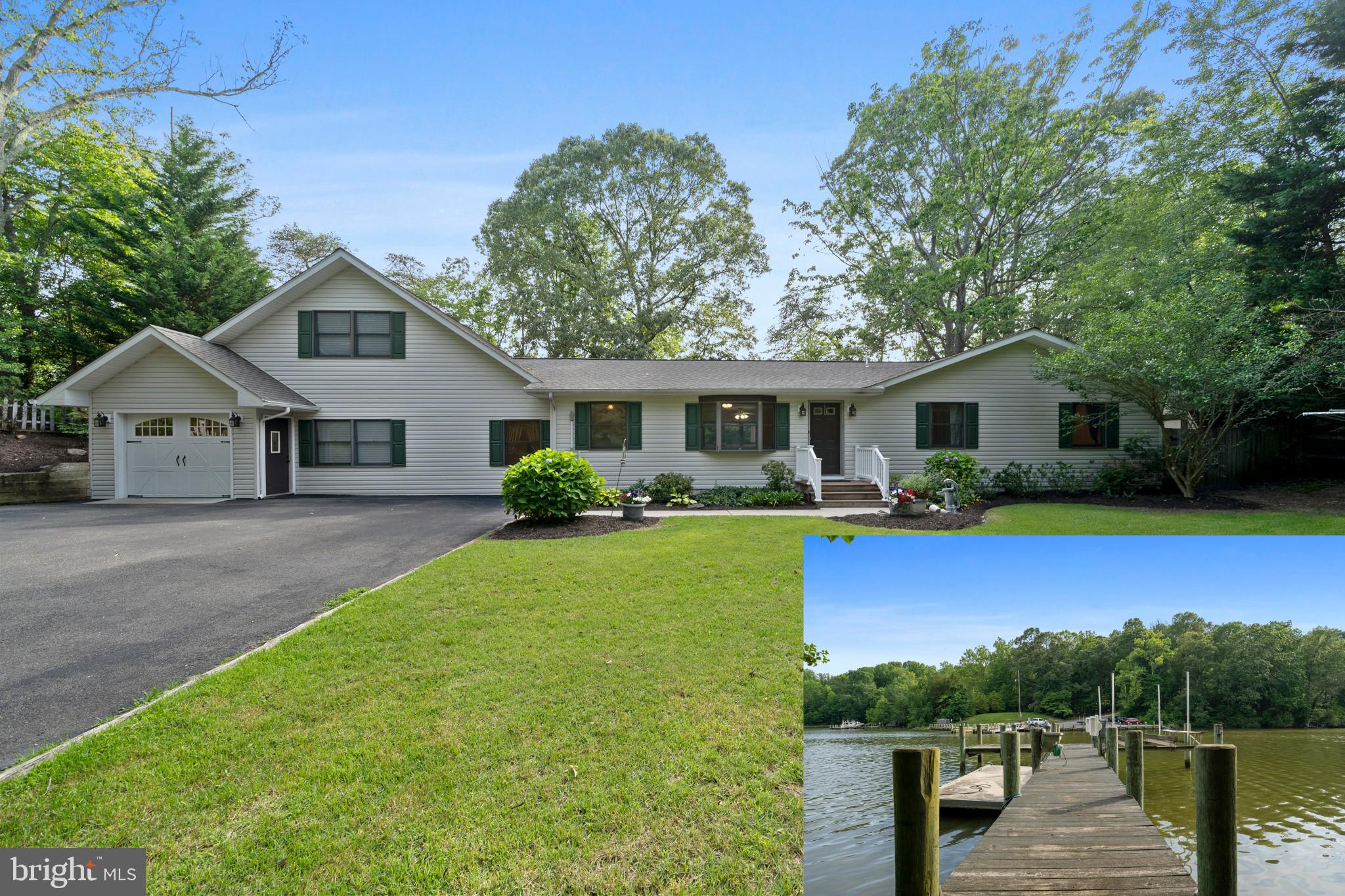 Great Waterfront Rental! Move-in Ready!! Credit score of 680 or higher. Use RentSpree link for tenant application. Listing Agent to write lease. NO PETS. Spacious one-level home on a large lot with fabulous water views of Cuckold Creek, in a beautiful area of Hollywood. Bring your boat! Private deep water pier with 8,000 lb boat lift. Easy access to the Patuxent River, short boat ride to Solomons for dinner, enjoy a day on the bay beyond. No yard work to do -- lawn maintenance is included -- simply enjoy the scenery! Large screened porch and deck for crab feasts and relaxing. Stock up for the cookout, with the large kitchen pantry and a rec room w/ 2nd fridge. The primary suite features an elegant bathroom, with dual sinks, soaking tub, tiled shower, and a heated towel rack. 4-bed 2-bath home with 1-car garage. Keep it simple, enjoy calling this HOME for your next chapter -- available for a 1-3 year lease.