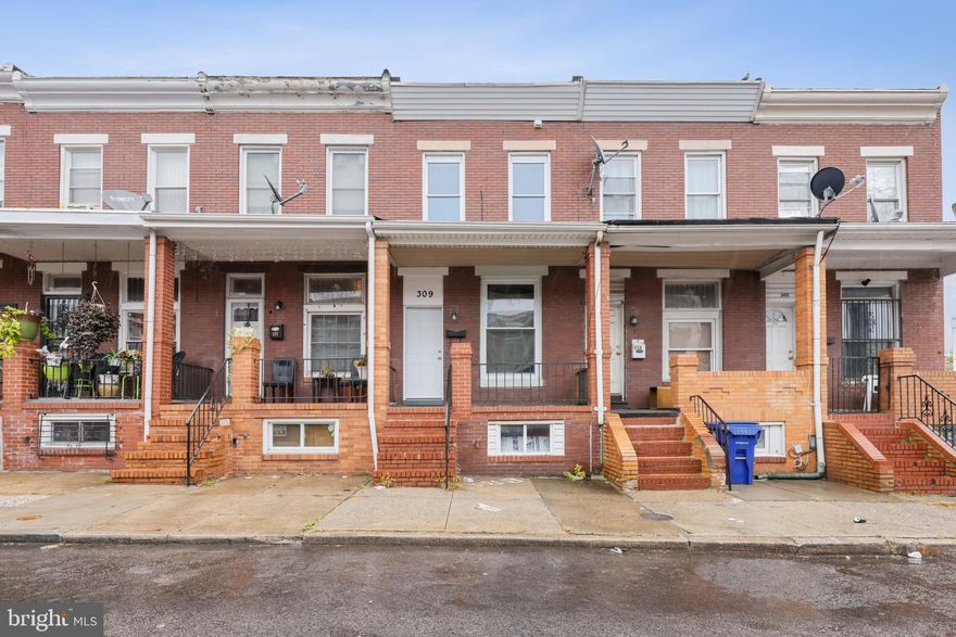 Newly renovated 2 bedroom, 2.5 bathroom, federal-style rowhome located east of Ellwood Park in Baltimore. This home features beautiful hardwood floors, updated light fixtures, new appliances, new paint and carpet, a powder room on the main level, and more. The finished basement is carpeted and a great space for entertaining, which includes a washer/dryer combination. The upper floor boasts two good-sized bedrooms, both of which come with full, updated, bathrooms. The roof has been redone. The front porch is covered by turf surface and is spacious enough to set a chair or two and relax. With immediate access to route-40 and less than a 10-minute drive to I-895, you will have access to cross the city or drive to the county in no time. Don’t wait, schedule a private tour today!