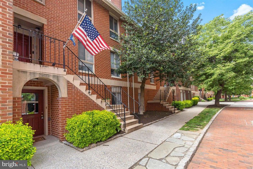 Excellent Otterbein location! This beautiful 2 BR, 2 Full BA condo with private gated parking is a must see. Street-level condo offers elevated wall wood burning fire place. Great layout with an open floor plan from the living room, dining room and kitchen. Kitchen is well appointed updates including stainless appliances , dishwasher, fridge, and 5 burner stove. Owner's bedroom has tons of natural light, dual closets, and a full bath. Stackable washer and dryer located in the unit. Private gated parking and 2 guest passes allowed for street parking. Situated just steps from restaurants and shops in Federal Hill, The Harbor, Camden Yard, and the MARC Train, this is the ultimate urban living. Fire detection and security system.