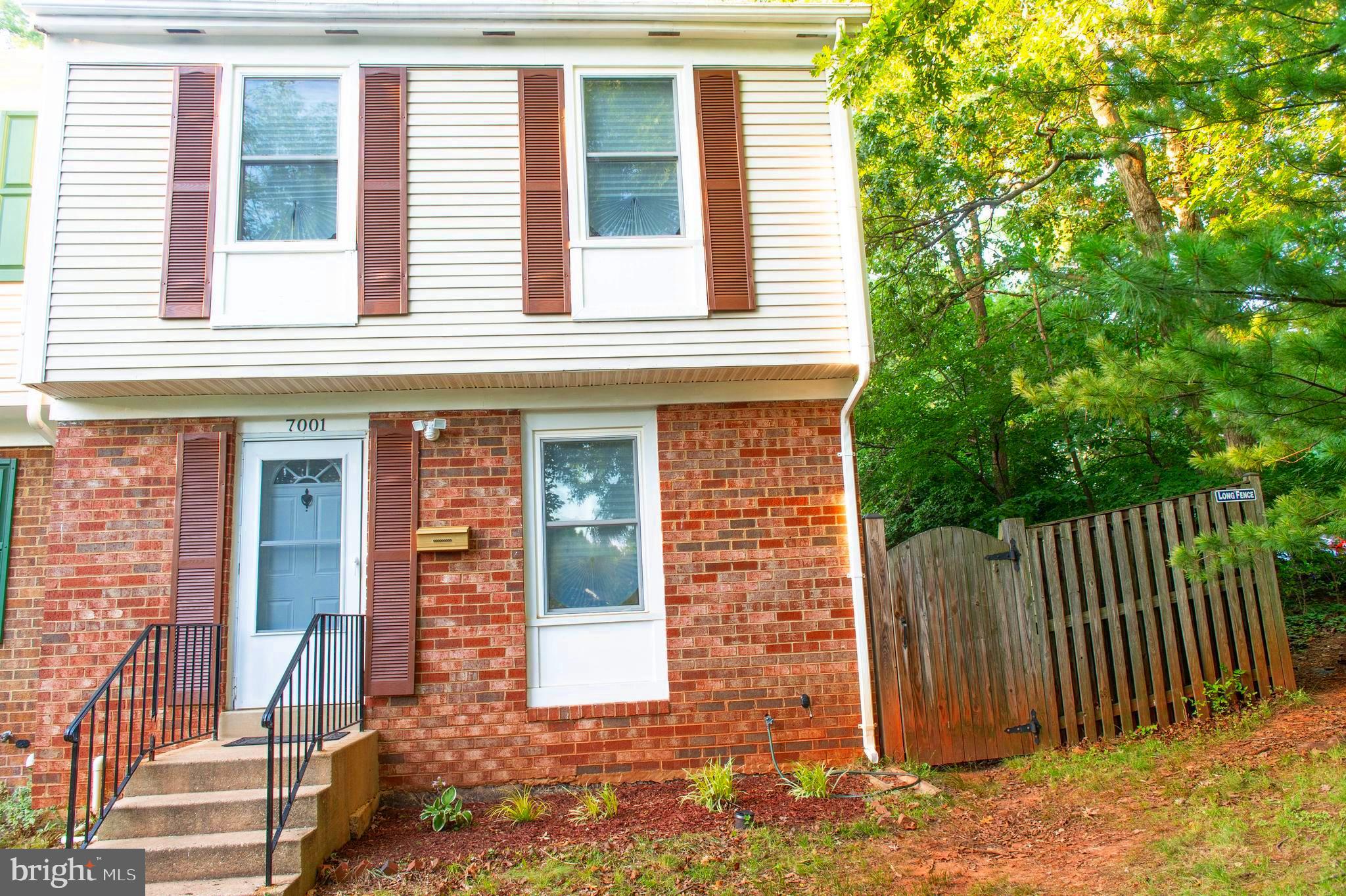 Welcome to this lovely MOVE-IN-READY end unit, 3-bedroom, master bedroom with cathedral ceiling and skylight, 3 full and 1 half bath in the charming Wood Stream Village Community. This home features recent modern upgrades and thoughtful updates throughout the home; the home has been freshly painted, new carpet, all new light fixtures, hardwood floors, 2 patio doors on the first floor; only end units have 2 patio doors; new stainless appliances, new countertops, faucet, beautiful stone fireplace, large laundry room with washer/dryer, all bedrooms and closets are nice size, backyard is spacious & fully fenced; extra room in basement......could be used for an office; fully finished basement for entertaining, with a full bath. This home is conveniently located near schools, shopping centers, major commuting routes, quick access to 295, 495. Property sold as is.