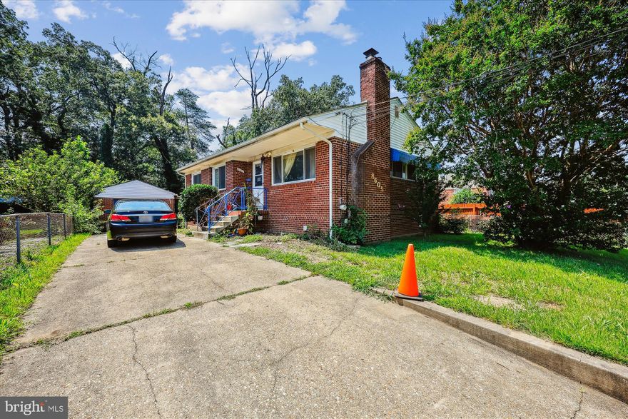 Welcome to this  all-brick rambler . This lovely home offers a spacious one-car garage with an additional driveway, providing ample parking. Step outside to enjoy the fenced backyard and patio—perfect for outdoor entertaining and relaxing gatherings.
The main level features three comfortable bedrooms and a generously sized attic for extra storage . The inviting living room boasts a cozy wood-burning fireplace, ideal for chilly evenings. The separate kitchen and dining area provide a classic layout for family meals and entertaining guests.
The walk-out basement offers a full bathroom and a large recreation room. The basement also includes a convenient kitchenette, making it versatile for hosting guests or creating a secondary living space.  Recent updates include a roof and water heater that are just 4 years old, and an HVAC system that’s only 3 years old, ensuring peace of mind. The home offers abundant storage space, and the washer and dryer are only 2 years old.  This home does needs cosmetic work but has strong bones and features.  Don’t miss the opportunity to make this charming Silver Spring residence your new home!
