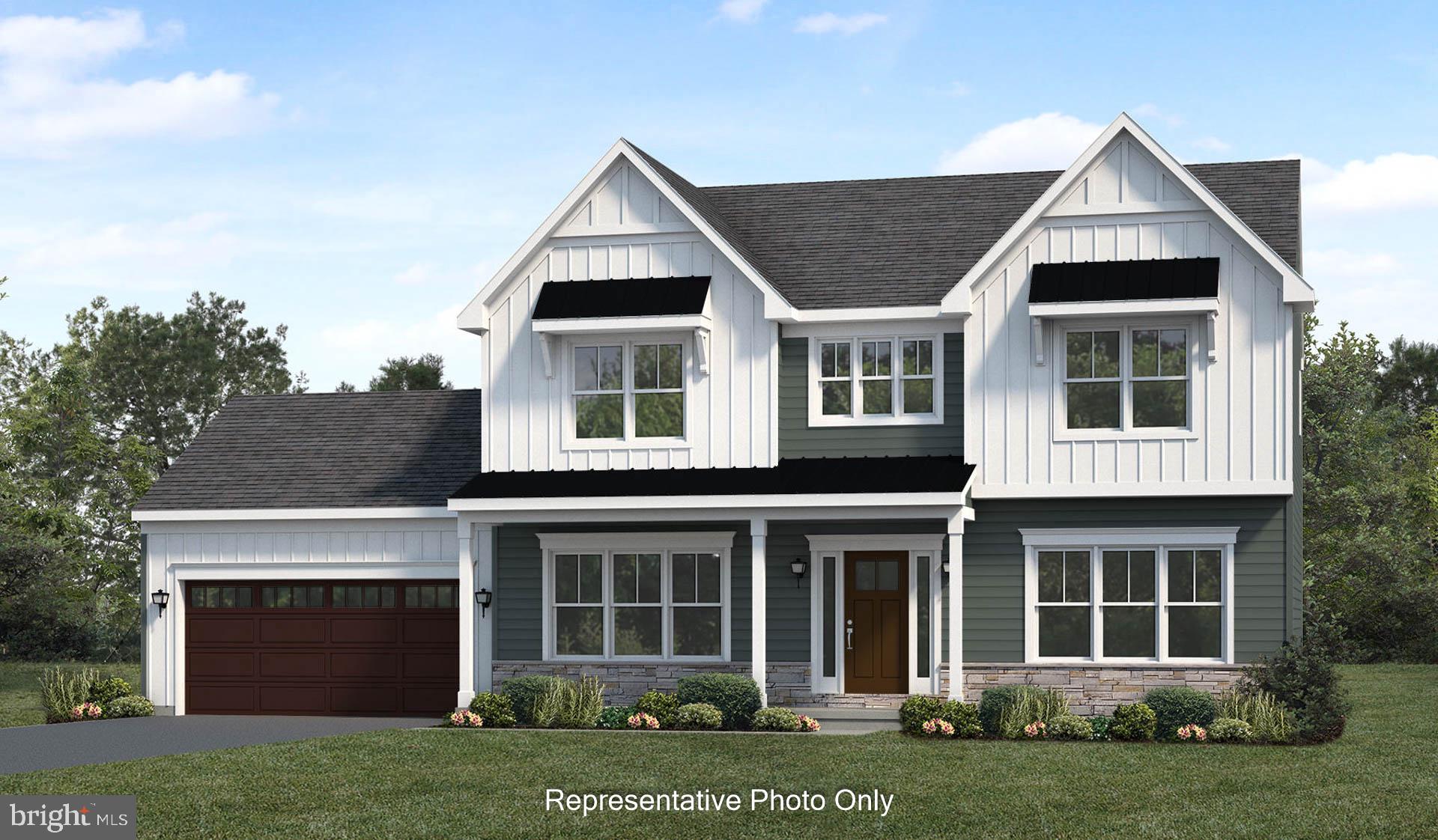 To-Be Built, Huntington Model by Landmark Homes. Gorgeous, well-planned home offering three roomy bedrooms and an owner's suite with a private bath, double bowl vanity, and spacious closet. A flex space room and dining room flank the foyer upon entering this stately home. The large family room with optional gas fireplace flows comfortably into the sunlit breakfast area with sliding door access to the patio. The open kitchen has an optional center island for even more working space. **This listing is a representation of what can be built in this community** *Price includes base lot cost and base home price only