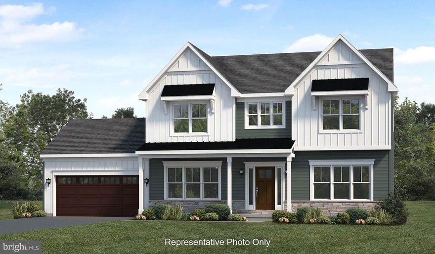 To-Be Built, Huntington Model by Landmark Homes.  Gorgeous, well-planned  home offering three roomy bedrooms and an owner's suite with a private bath, double bowl vanity, and spacious closet. A flex space room and dining room flank the foyer upon entering this stately home. The large family room with optional gas fireplace flows comfortably into the sunlit breakfast area with sliding door access to the patio. The open kitchen has an optional center island for even more working space.  **This listing is a representation of what can be built in this community** *Price includes base lot cost and base home price only