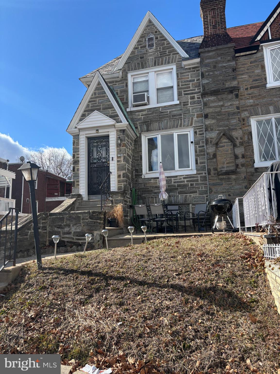 A rarely offered Corner Stone Row on a very attractive block in West Oak Lane.
This home is straight-through with a large living room, formal dining room, and eat-in kitchen.
Second floor with master bedroom with 3-piece tiled bath with stall shower. (shower pan leaked into the dining room). Ceiling in dining room and living room need repairs. Two more good-sized bedrooms and a Tiled hall bathroom. full basement with powder room with door to outside driveway. Front patio.
Central air.
This home is being sold as is.
Easy to show