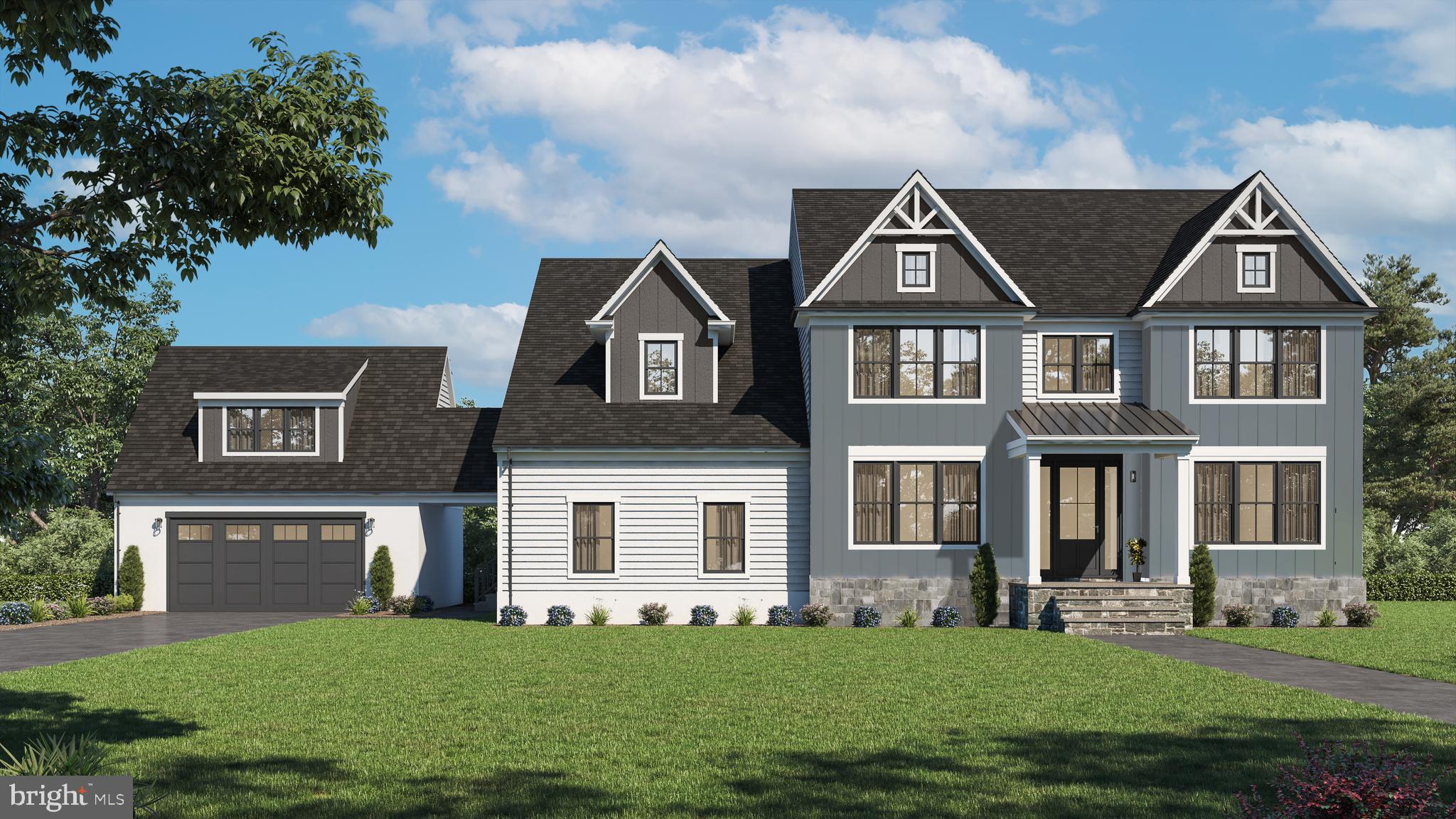 Welcome to your meticulously new construction home, built by established, local craftsmen, eBuild construction, in the prestigious Tredyffrin Easttown School District, and the heart of the Main Line. Ideally located just minutes from charming downtown Wayne with its array of delightful shops, watering spots, and eateries, the convenient Radnor R-5 Train line into Philadelphia, and the shopping and dining options in King of Prussia. Enjoy easy access to downtown Philadelphia and the airport via nearby highways.
This stunning residence offers 5 Bedrooms, 4 1/2 bathrooms, and approximately 4500 +/- square feet of luxurious living space on a private 1.5-acre lot in a quiet neighborhood. Designed with comfort and detail in mind - the interior, designed with an abundance of natural light - features 9' ceilings on the first floor, a spacious gourmet eat-in kitchen, complete with a large center island, ideal for both daily living and grand-scale entertaining, and is equipped with top-of-the-line Thermador appliances, granite counters/island, and a tasteful backsplash. Adjacent to the kitchen is a large morning room, and a Butler’s pantry with a large pantry and a beverage center. The family room, just off the kitchen, offers a cozy gas fireplace and plenty of space for large gatherings, while the formal living and dining rooms, on each side of the bright entry foyer, showcase sophisticated shaker-style wainscoting and crown molding. Tucked away in the back of the home is a private office, ideal for work at home families, or a quiet place to do homework. Finishing off the first level, there is a mudroom ideally located off the garages and driveway, that boasts built in bench & cubbies, and a large closet with a powder room just steps away. And yes you read that right - we said garages (plural) - there are 4 of them - so there’s plenty of room for your vehicles, outdoor lawn equipment, motorized toys, or just extra storage.
Moving up to the second level - The luxurious Master Bedroom Suite is a true oasis, featuring a tray ceiling reaching 10 feet, two generous walk-in closets, and a spacious master bath with a double sink vanity, a freestanding Wyndham Collection 65” Rebecca Tub, and a custom tiled shower with a bench seat. The other 4 large bedrooms on this level include two with their own en-suite baths and walk in closets, and two with an adjoining jack and jill bath and spacious closets. Also on the second level is your ideally located washer/dryer room with a laundry sink and shelving.
There's more - the entire home boasts 5 1/2 baseboard moldings, and Anderson Tuftex Imperial 7” Hardwood floors throughout the first floor and in the master suite, and Pella Lifestyle windows provide abundant natural light throughout the home. The exterior showcases a stylish combination of natural cut stone, James HardieBoard siding, and front elevation board and batten, while the front gables are adorned with Azek trim at the peak. The home also boasts an EP Henry Paver Patio off the morning room, with a serene view overlooking a tranquil backyard—perfect for relaxation and outdoor entertaining. The covered front porch features an elegant blue stone floor, welcoming you home in style.
The mechanical features include two gas HVAC systems, a 75-gallon direct vent hot water heater, and PEX Manabloc plumbing system. The 200 Amp electrical system ensures ample power for your needs.
With an estimated September 2025 delivery, there's still time to customize your choices and make this exquisite Hobbs residence truly your own. Don't miss the opportunity to own this masterfully crafted new construction home in a highly sought-after location. There’s also an option (see in pictures) to finish the lower level, if additional living space is needed.
The specifications, floor plans, and renderings provided are for informational purposes only and are subject to modifications, deletions, corrections, and changes.