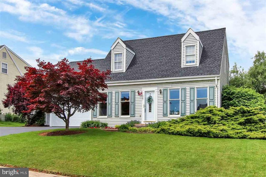 Spacious Cape Cod on level lot! 3 bedrooms on the 2nd floor with another on the lower level. Large kitchen w/ ceramic floor, all appliances are included. Ceramic tile in 2nd floor bath. Basement offers several rooms  but could be turned back into more open space if desired. Gas Heat and CAC. 2 tier deck with rear fenced yard for entertaining. Close to Rt 30 and all conveniences. Access for pets thru garage to yard area! Fast closing possible!