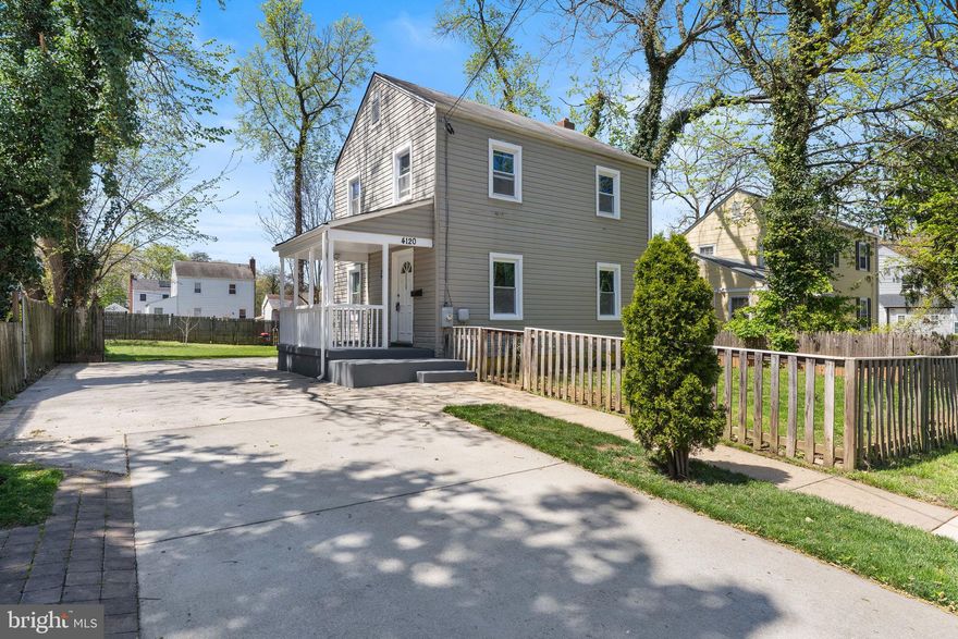 Well maintained detached colonial, ideally located in Landover Hill community.  Featuring: 3 bedrooms and 2.5 bathrooms,  granite counters, stainless appliances; hardwood floors on first level and new carpet on basement; full finished basement with a full bathroom and side entrance, ample driveway.  recently replaced A/C,  patio; fenced backyard, with a peach and persimmons trees. Close to shopping, schools and more. less that 25 minutes from D.C.